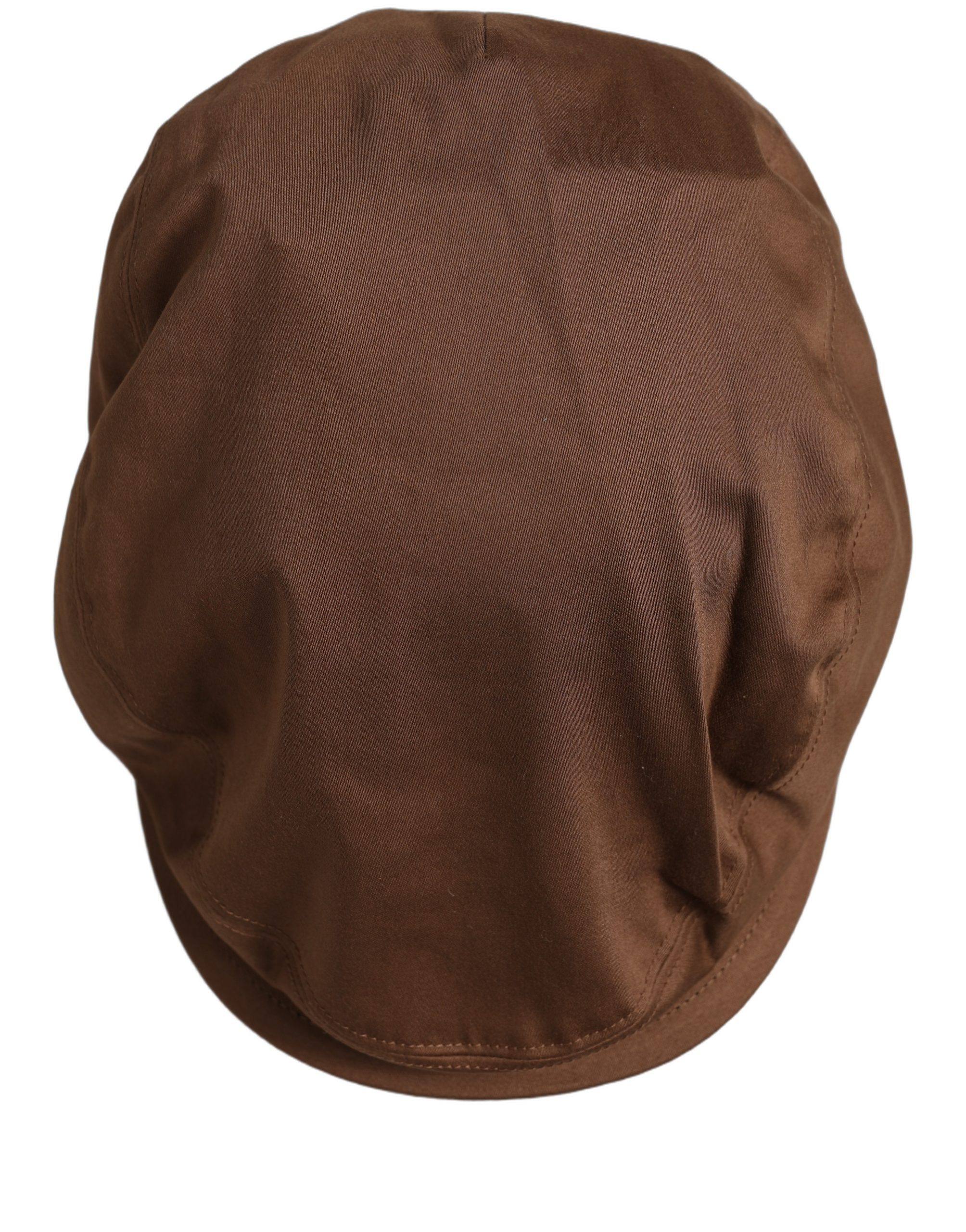 Dolce & Gabbana Men Brown Cotton Newsboy Capello Cabbie Hat - Image 4
