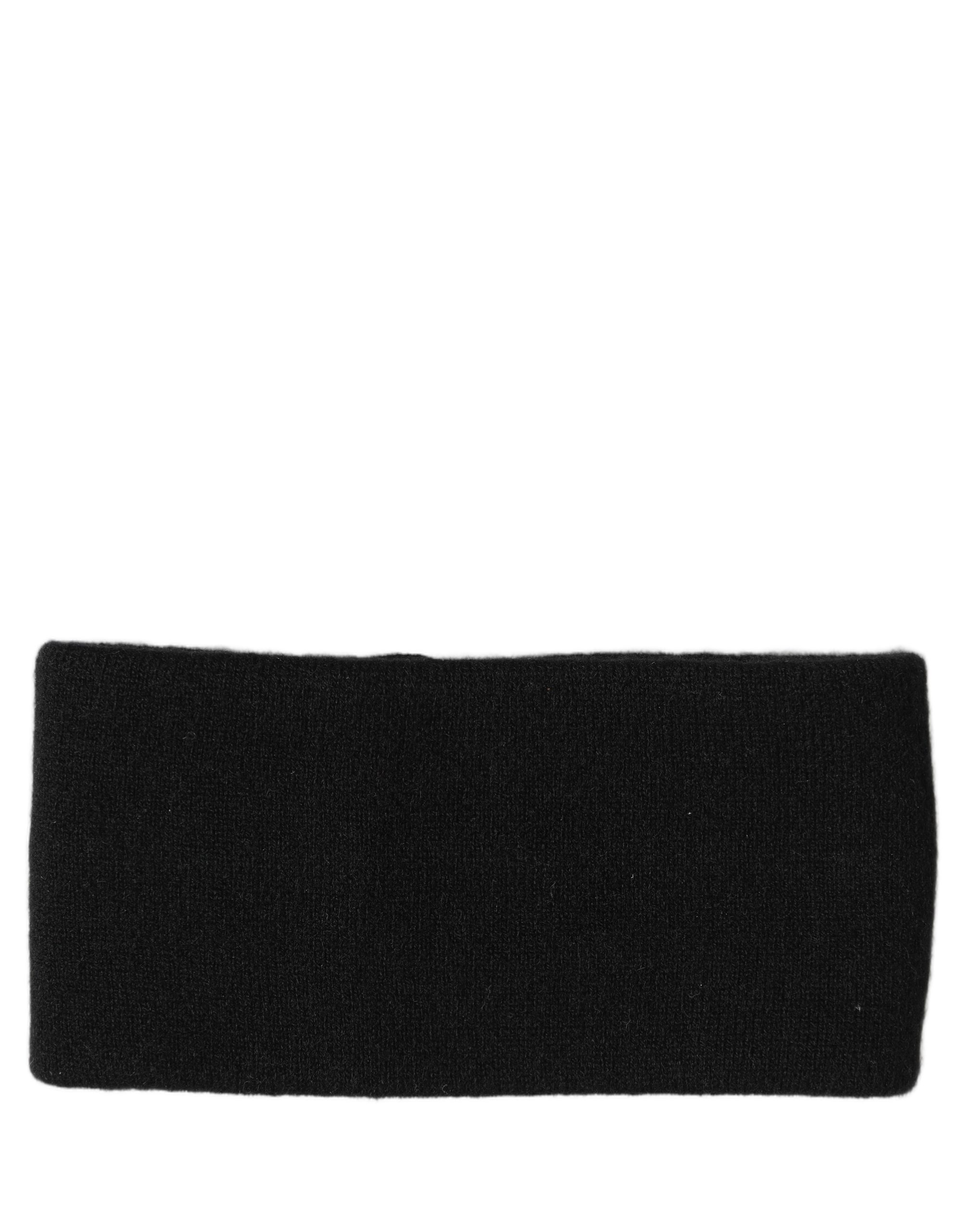 Dolce & Gabbana Men Black Cashmere Knitted Logo Head Band One Size - Image 3