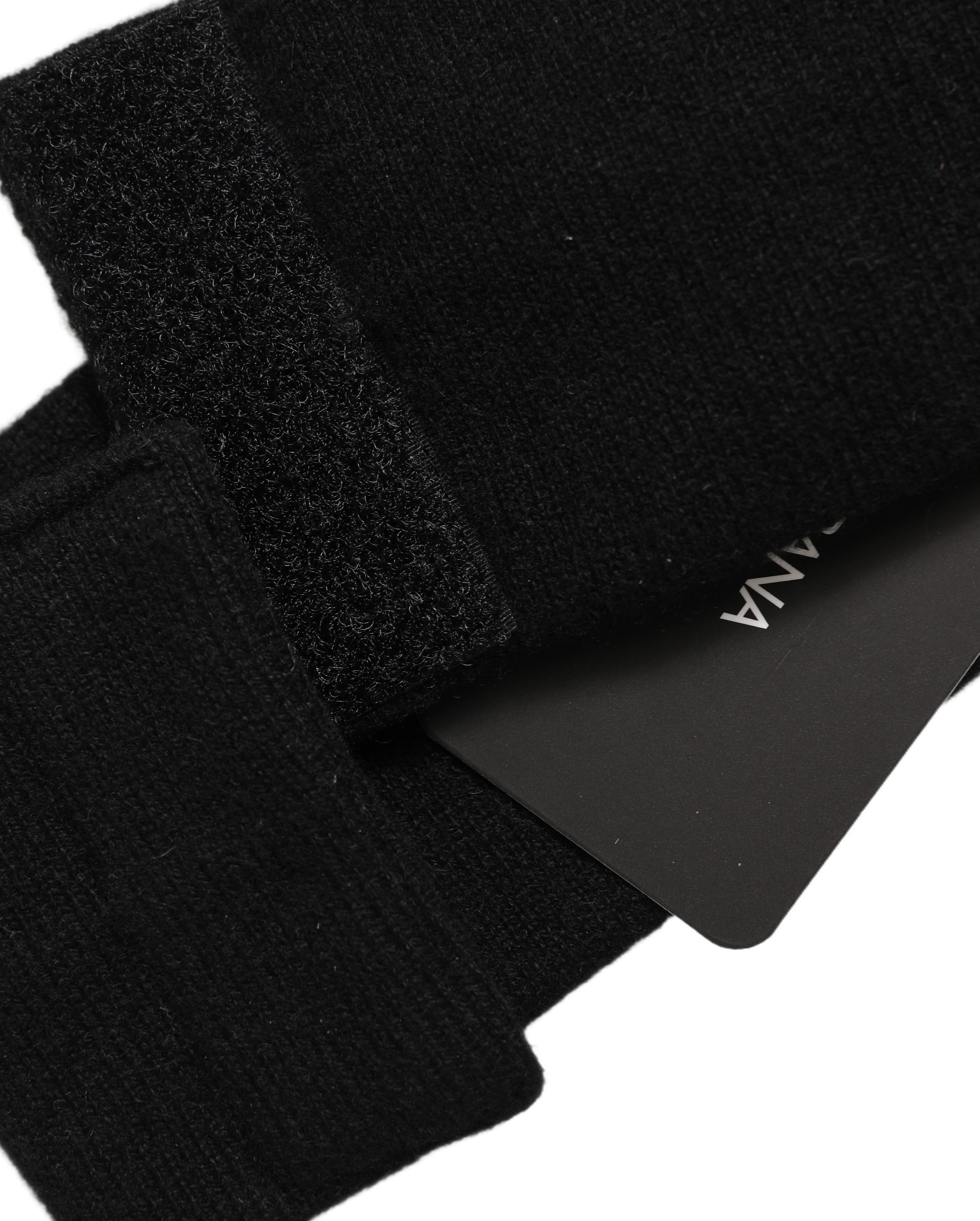 Dolce & Gabbana Men Black Cashmere Knitted Logo Head Band One Size - Image 5