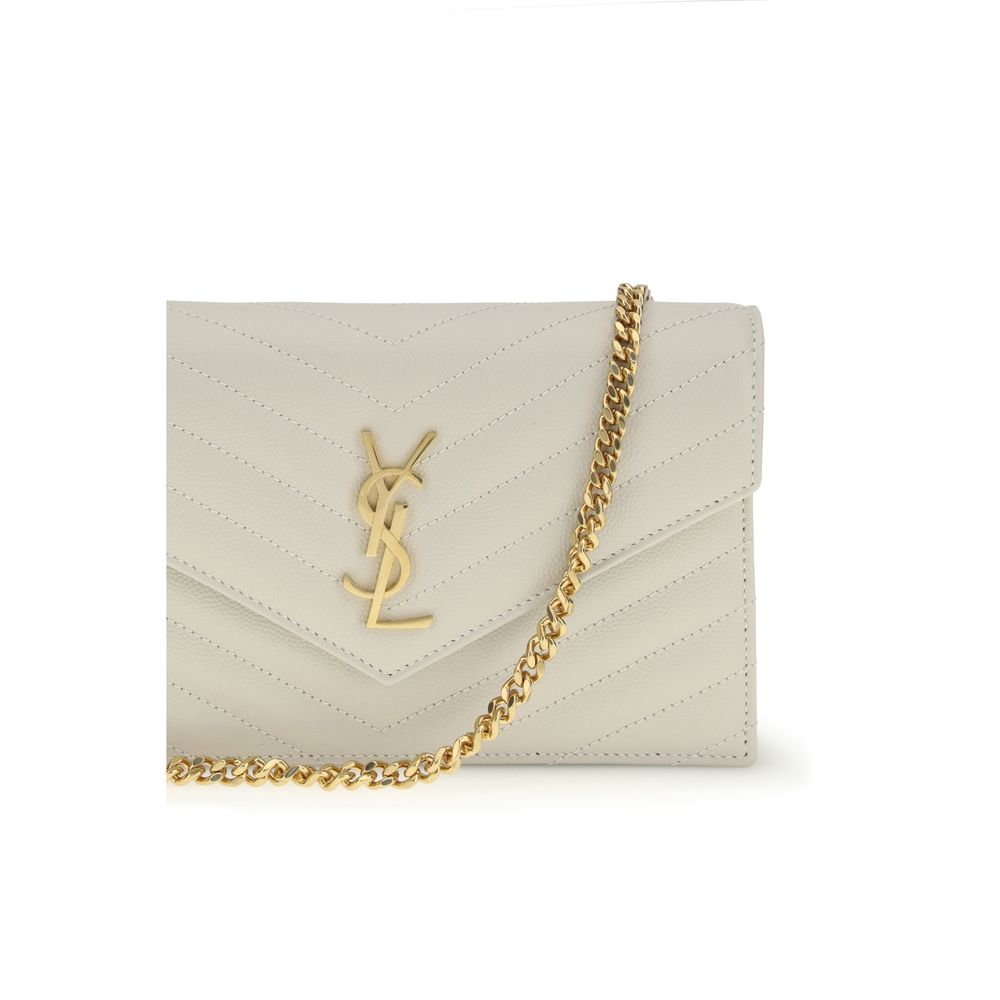 Saint Laurent Beige Calf Leather Bos Taurus Wallet - Image 4
