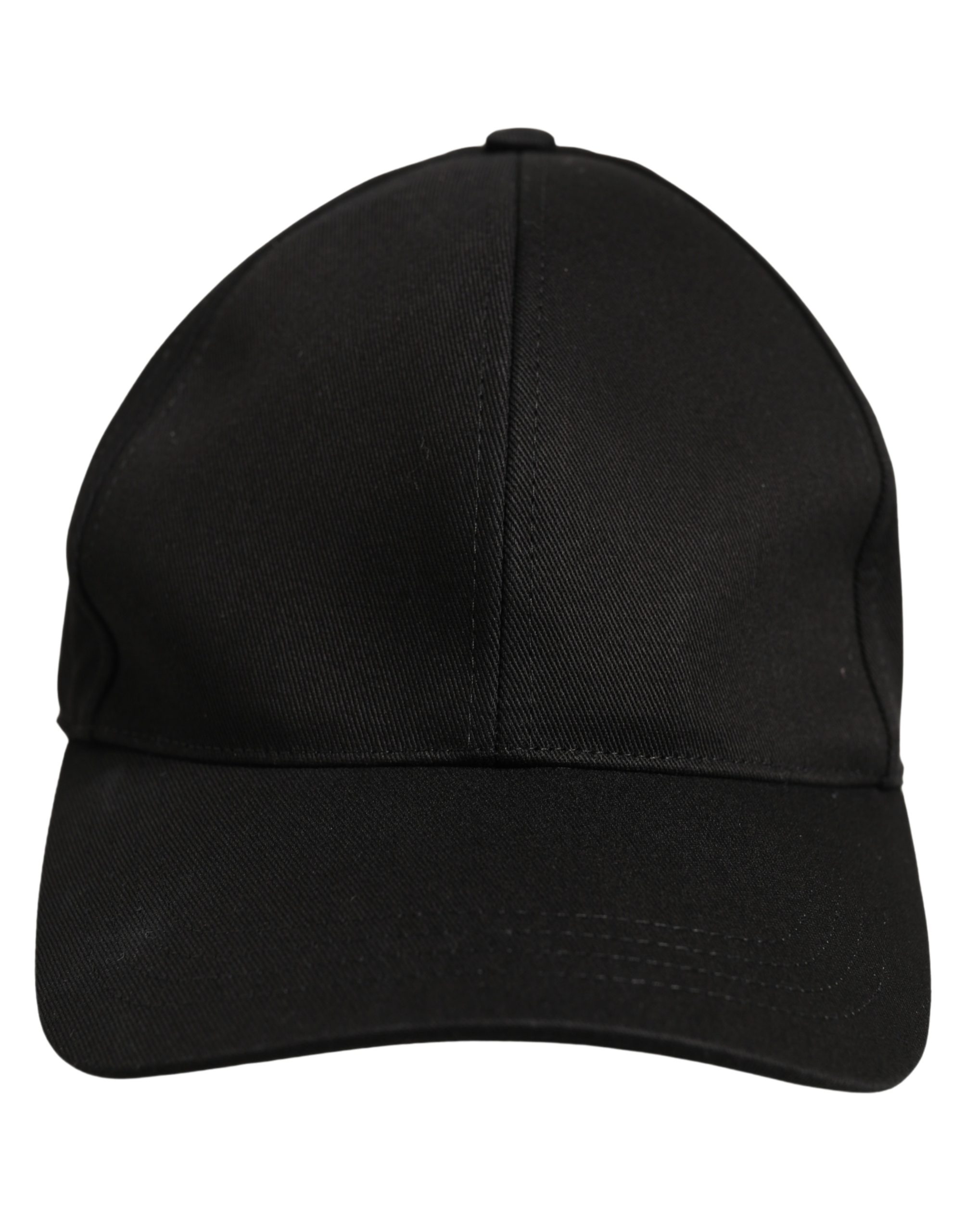 Dolce & Gabbana Men Black Cotton Baseball Capello 6 Panels Hat - Image 2