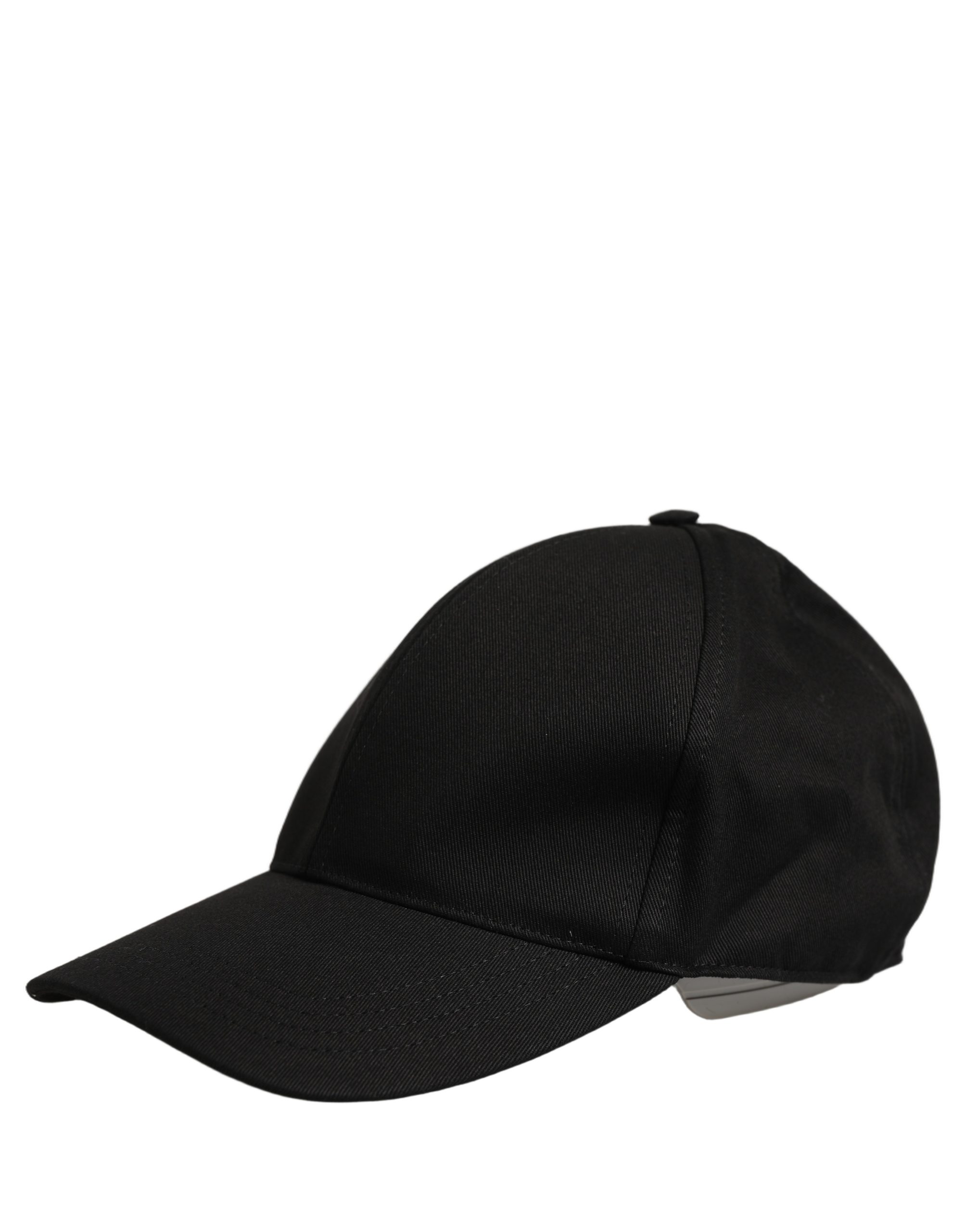 Dolce & Gabbana Men Black Cotton Baseball Capello 6 Panels Hat - Image 4
