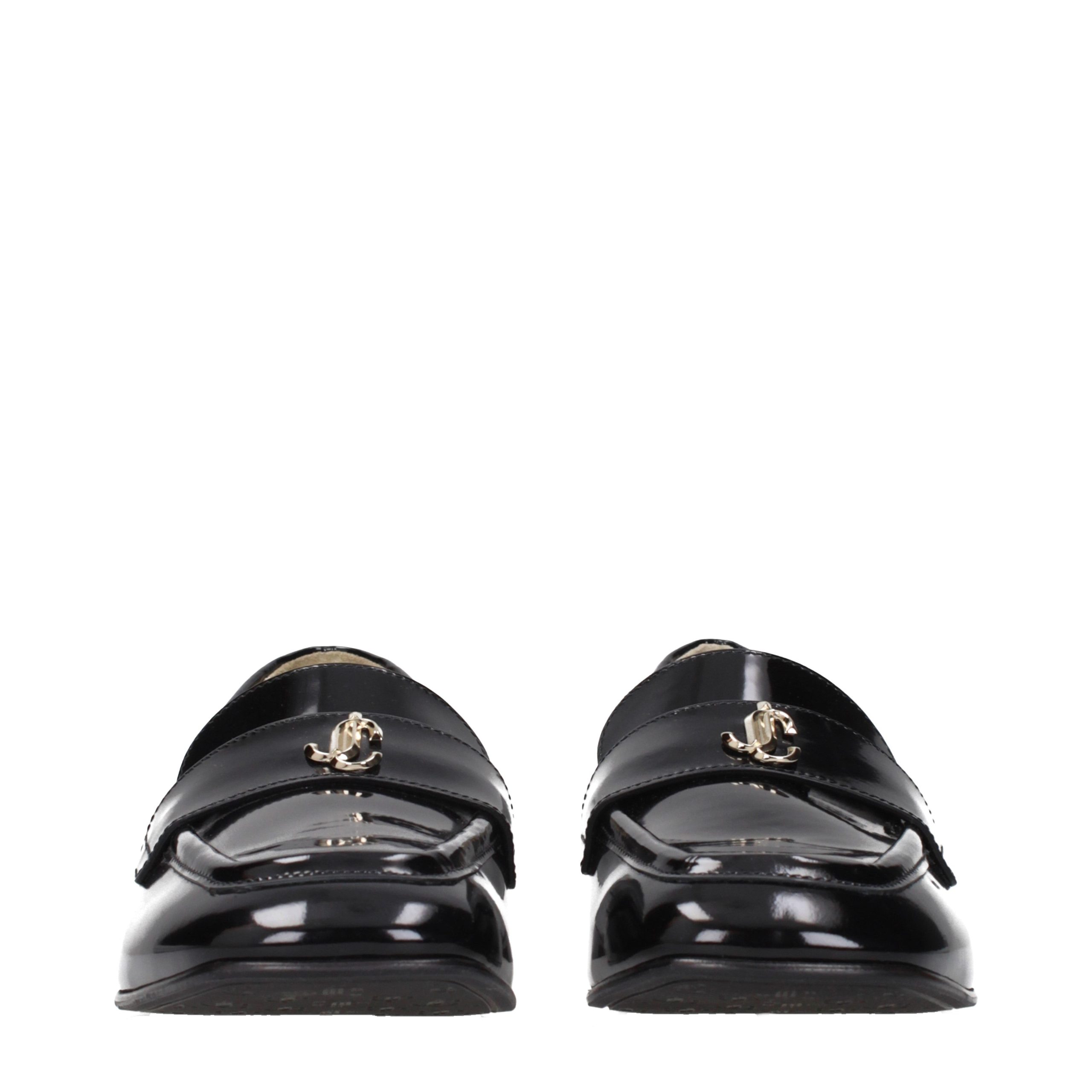 Jimmy Choo Black Leather Slip-On Loafers - Image 3