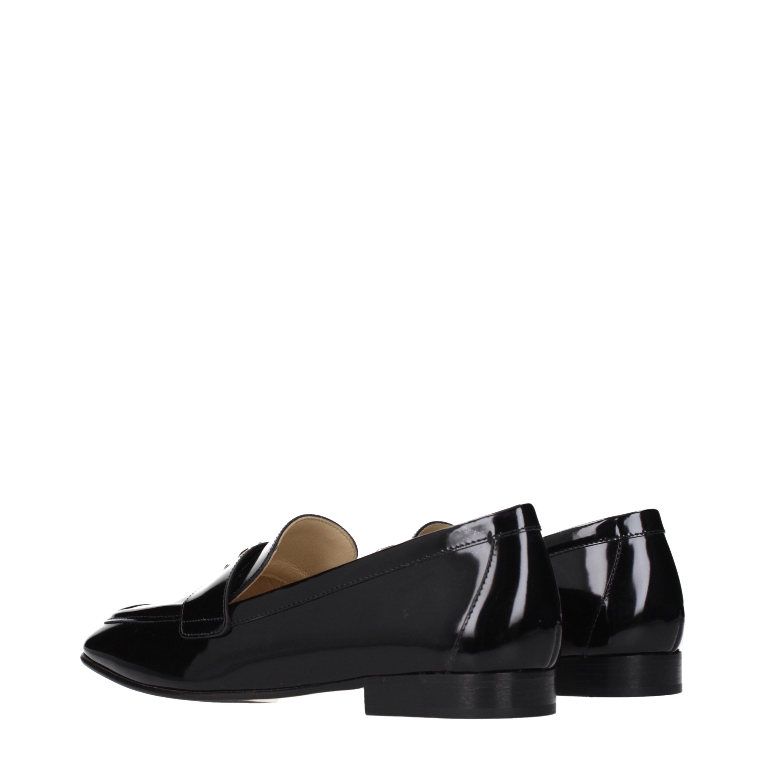 Jimmy Choo Black Leather Slip-On Loafers - Image 4