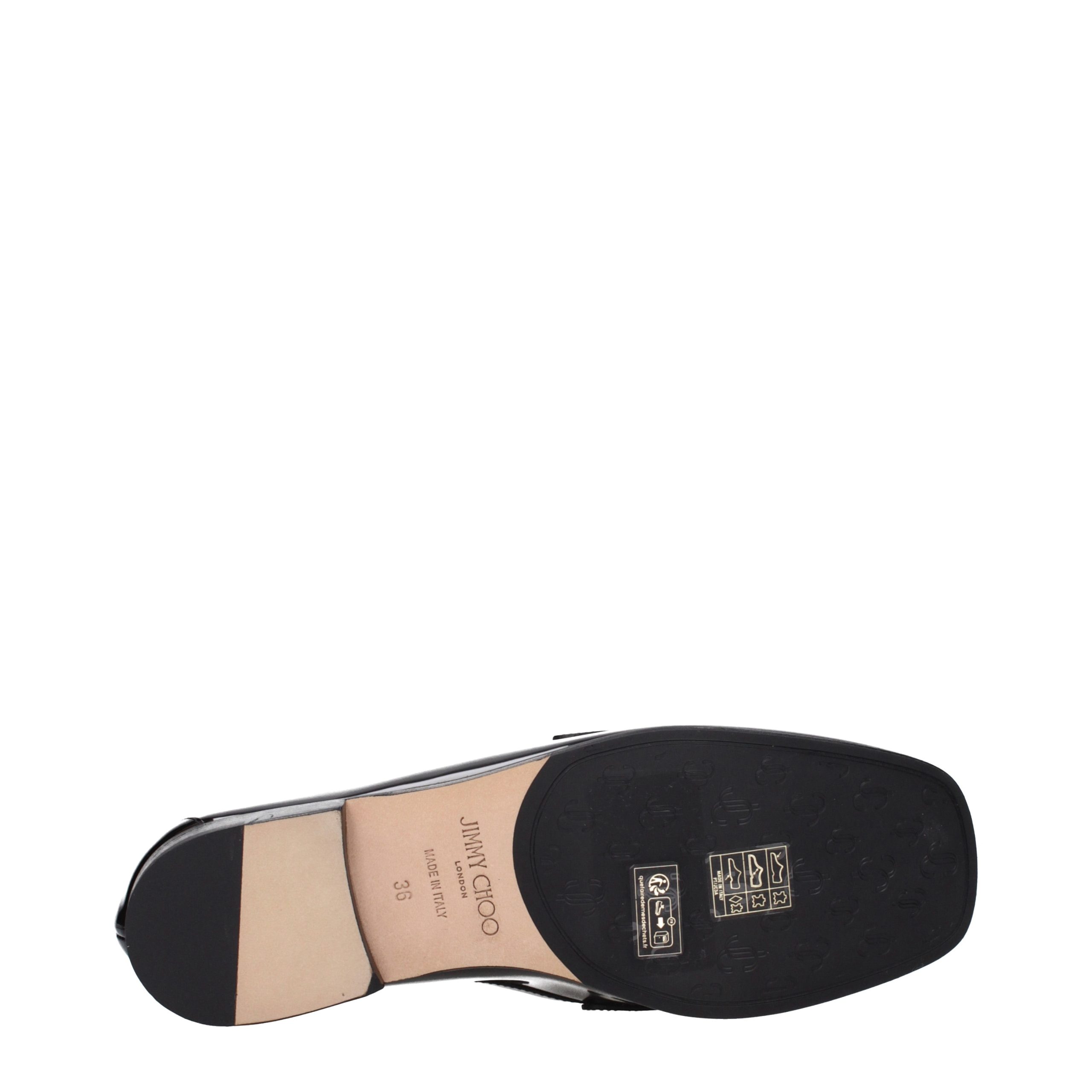 Jimmy Choo Black Leather Slip-On Loafers - Image 5