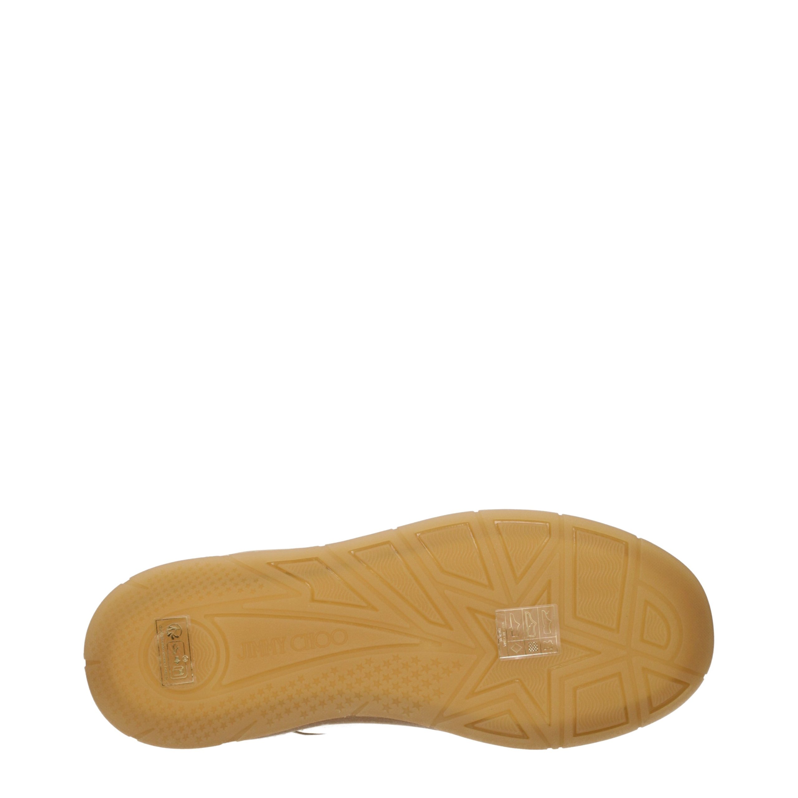 Jimmy Choo Beige Leather Low Top Sneakers - Image 5