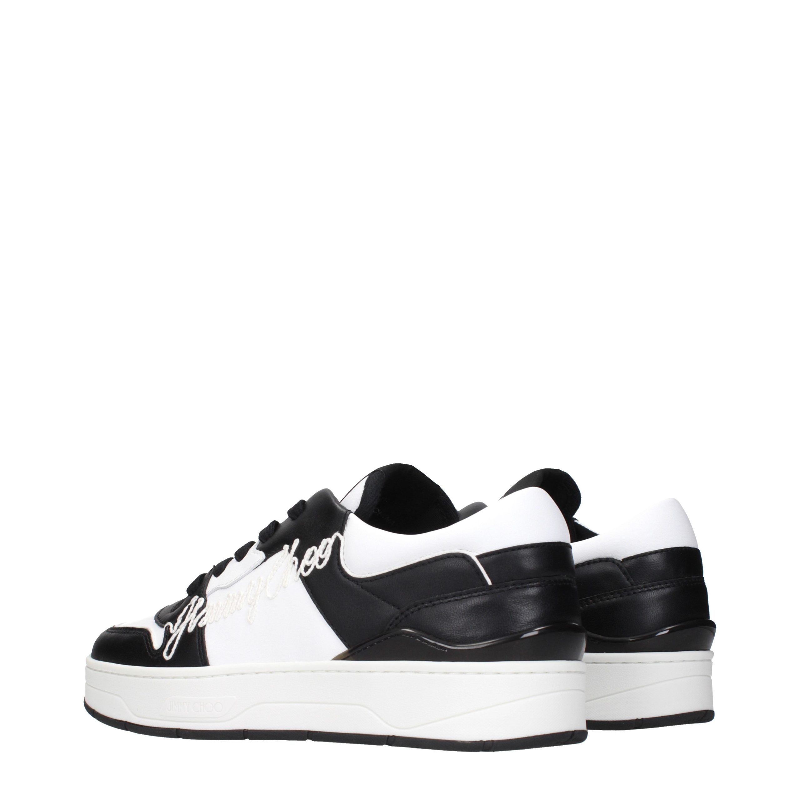 Jimmy Choo Black Leather Sneakers - Image 4