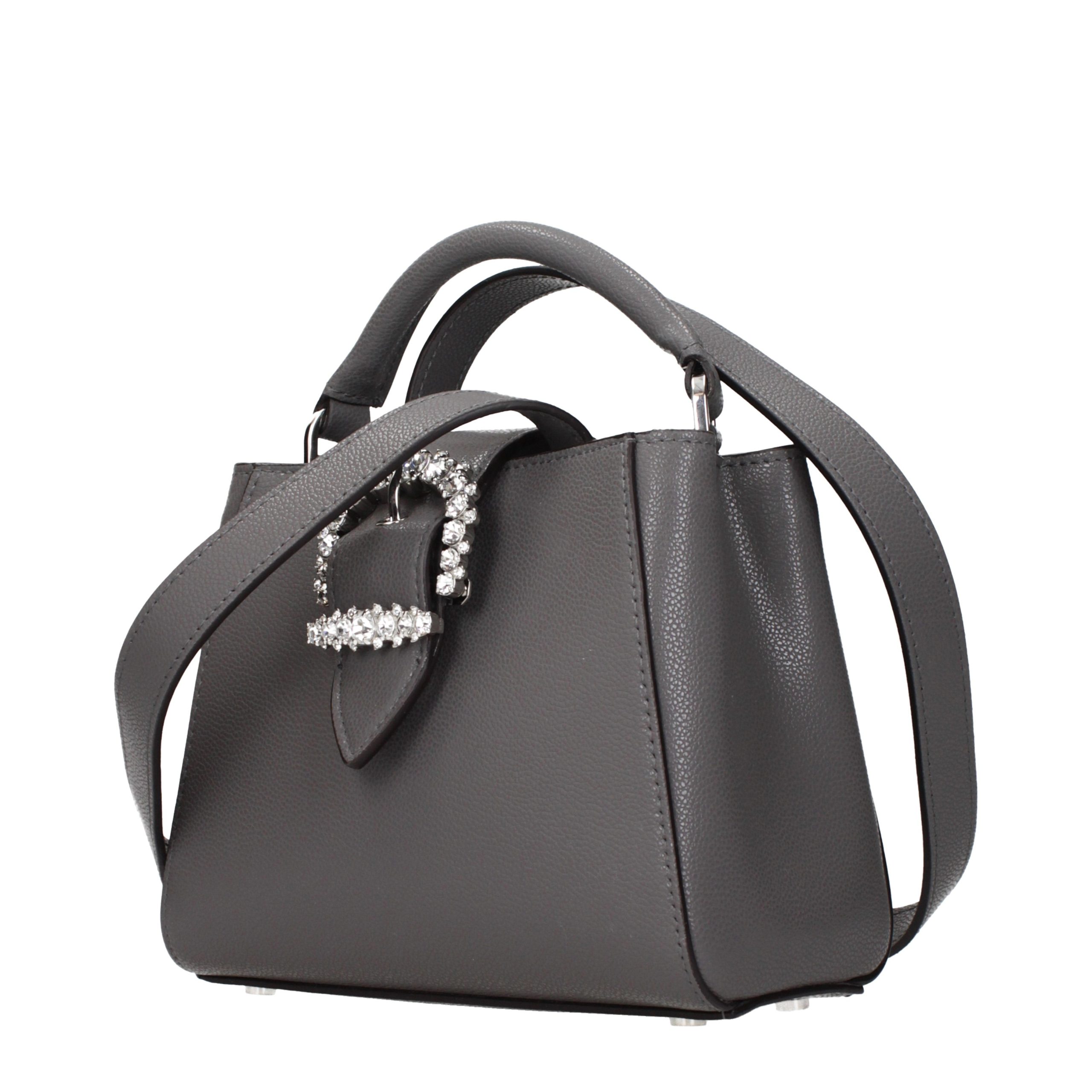 Jimmy Choo Gray Leather Handbag - Image 2