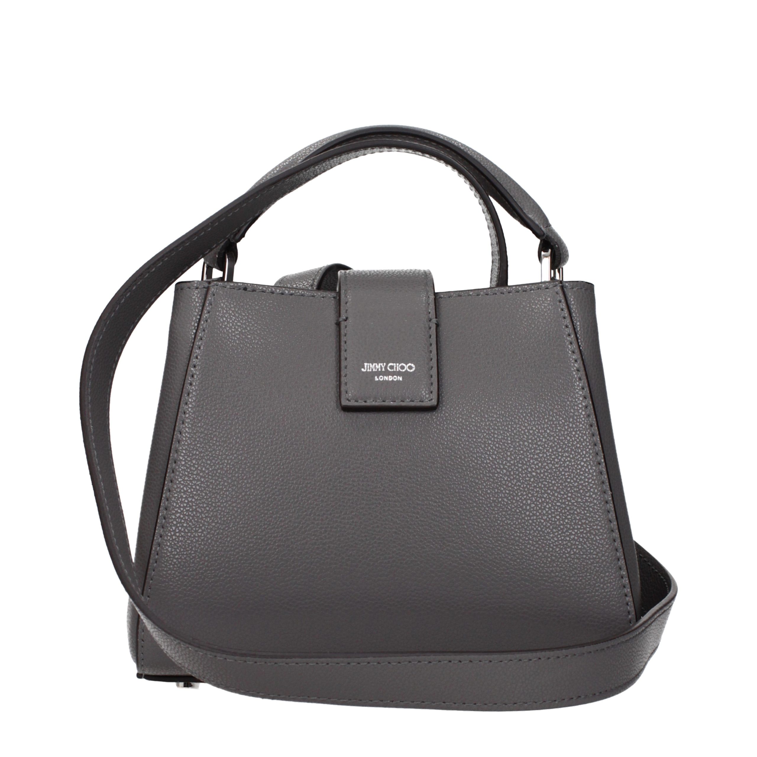 Jimmy Choo Gray Leather Handbag - Image 3