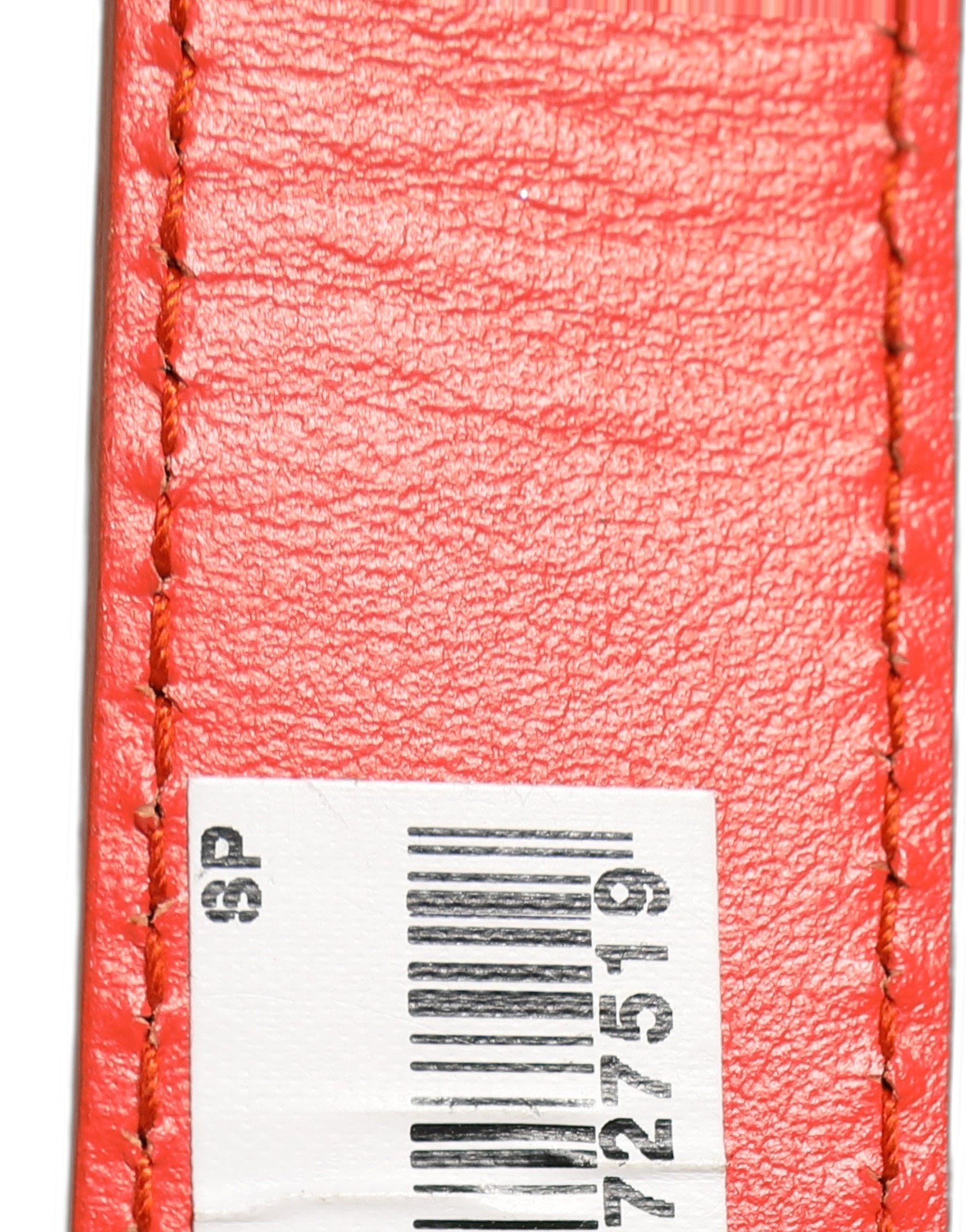 Dolce & Gabbana Red Leather Silver Metal Buckle Cintura Belt - Image 3