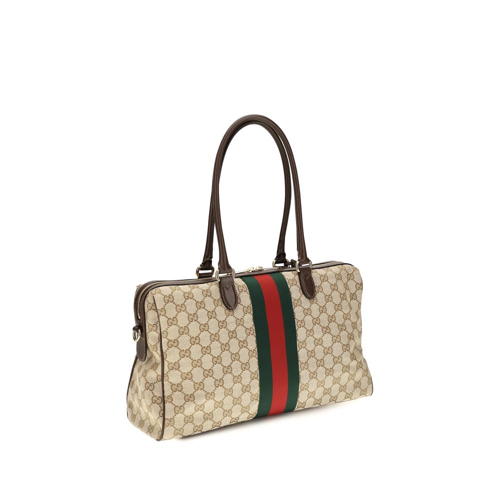Gucci Beige Fabric Handbag - Image 3