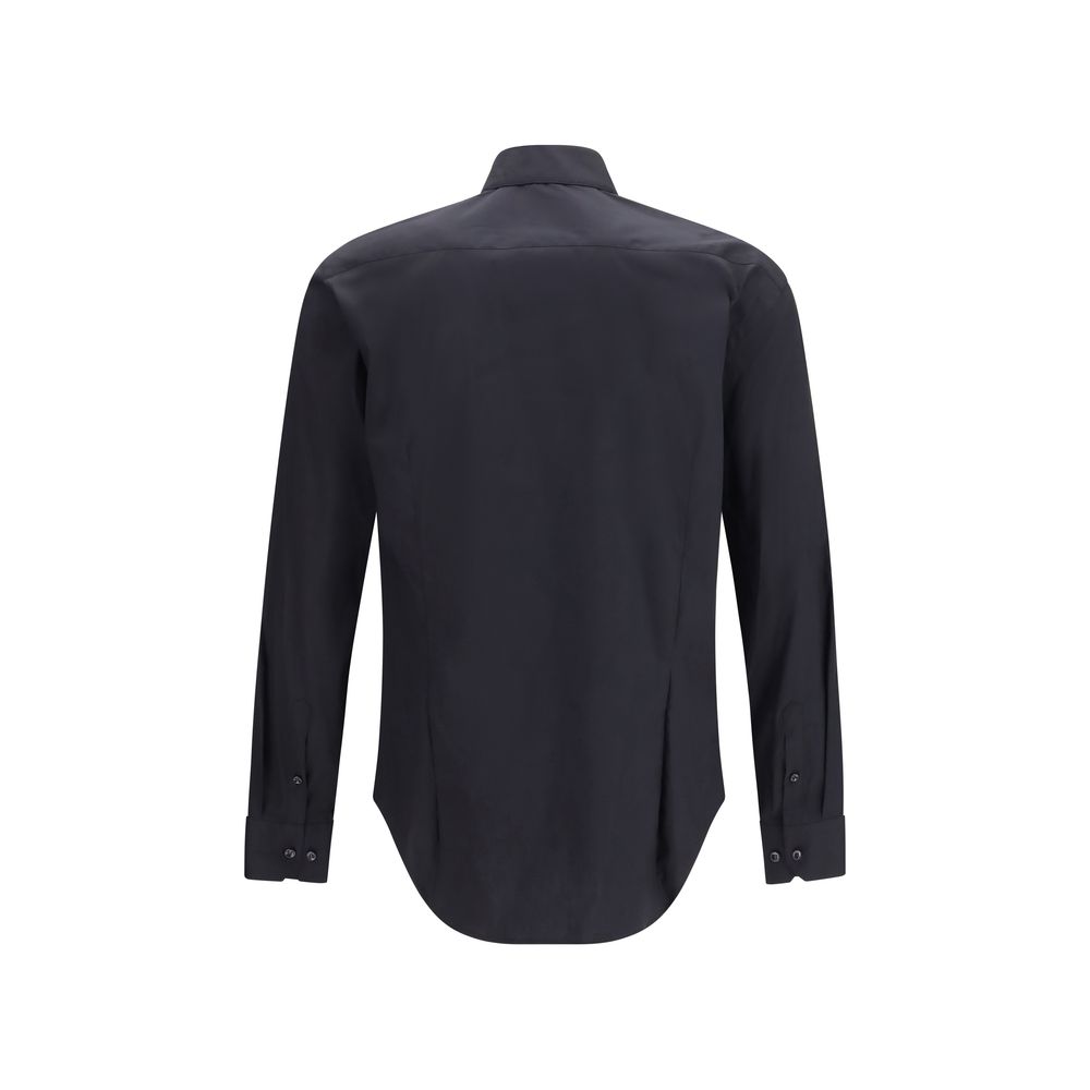 Giorgio Armani Black Cotton Dress Shirt - Image 2