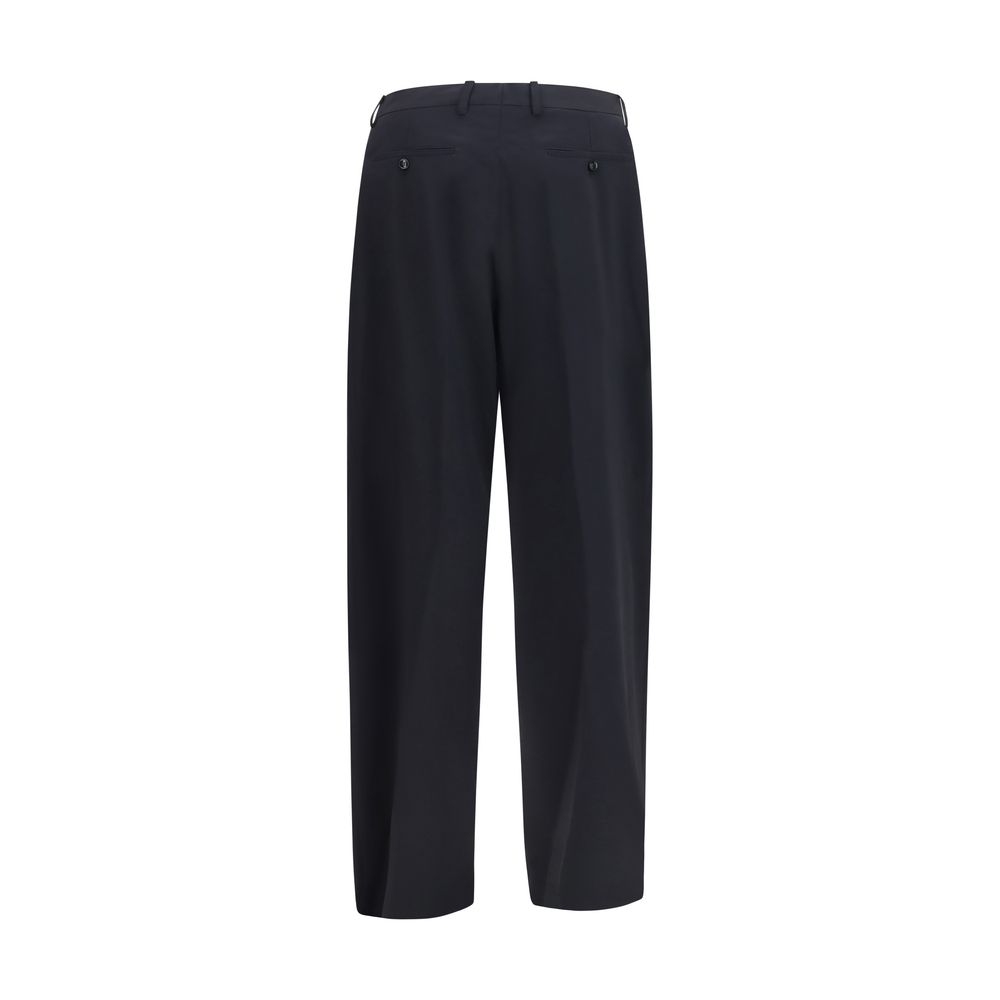 Giorgio Armani Blue Wool Oves Aries Dress Pants - Image 2