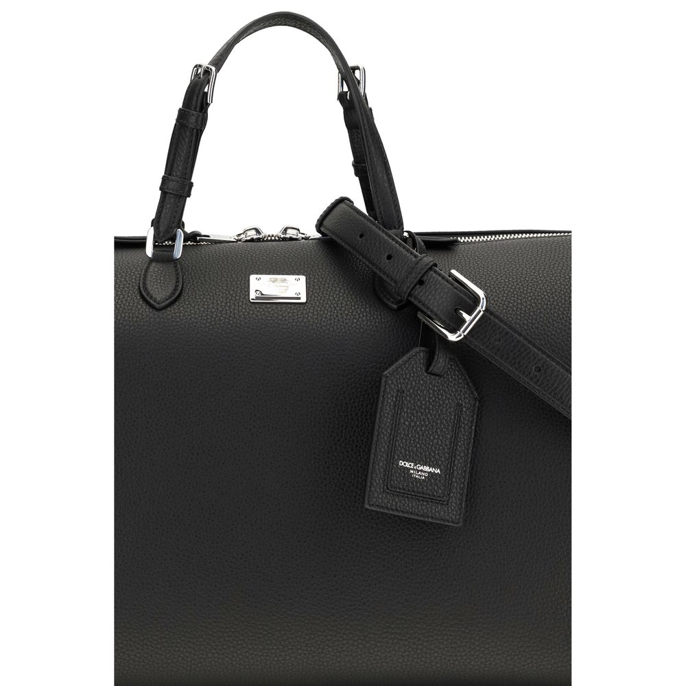 Dolce & Gabbana Black Calf Leather Bos Taurus Luggage And Travel - Image 4