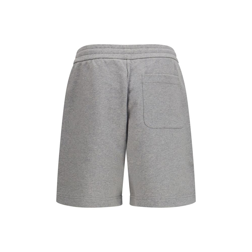 Moncler Gray Cotton Bermuda Shorts - Image 2