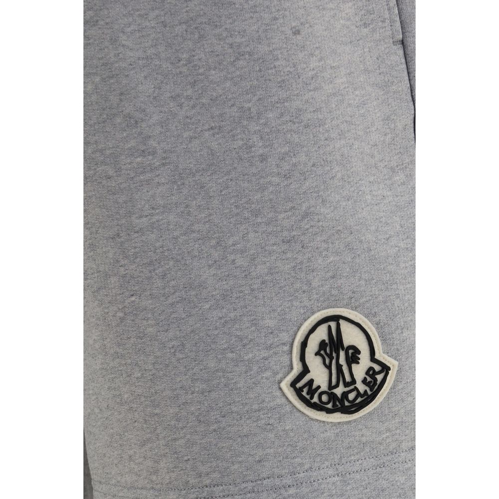 Moncler Gray Cotton Bermuda Shorts - Image 3
