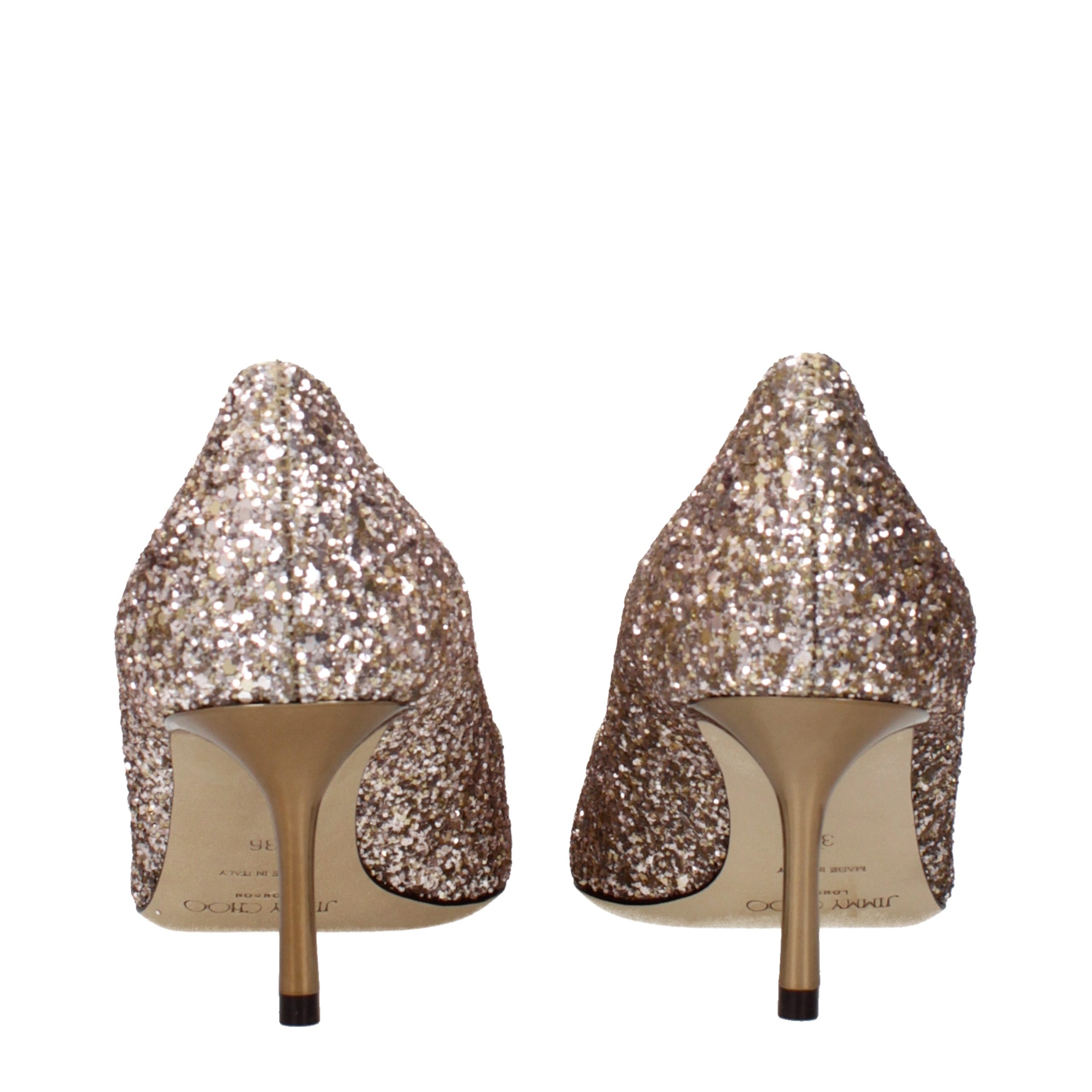 Jimmy Choo Pink Plastic Mid Heel Pumps - Image 5