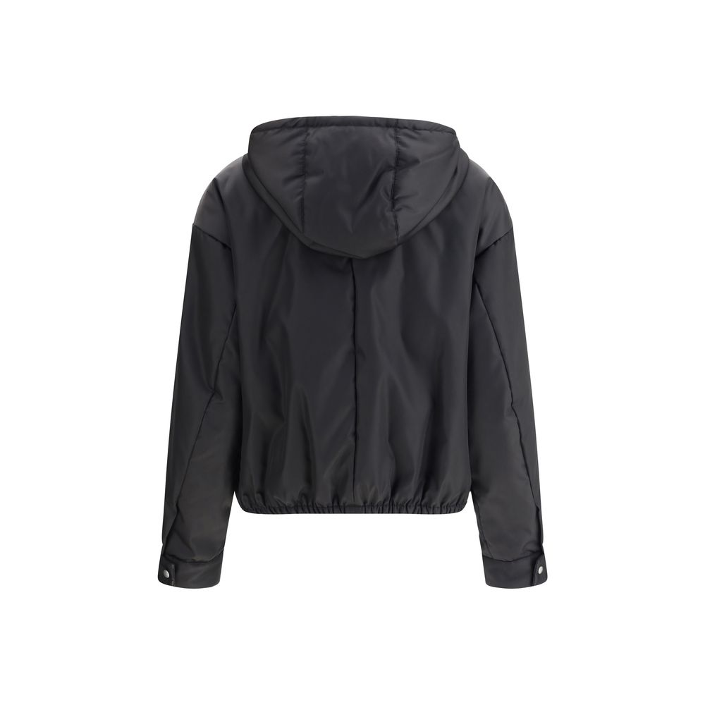 Prada Black Recycled Polyamide Shell Jacket - Image 2
