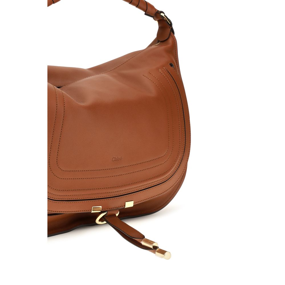 ChloƩ Brown Calf Leather Bos Taurus Shoulder Bag - Image 4
