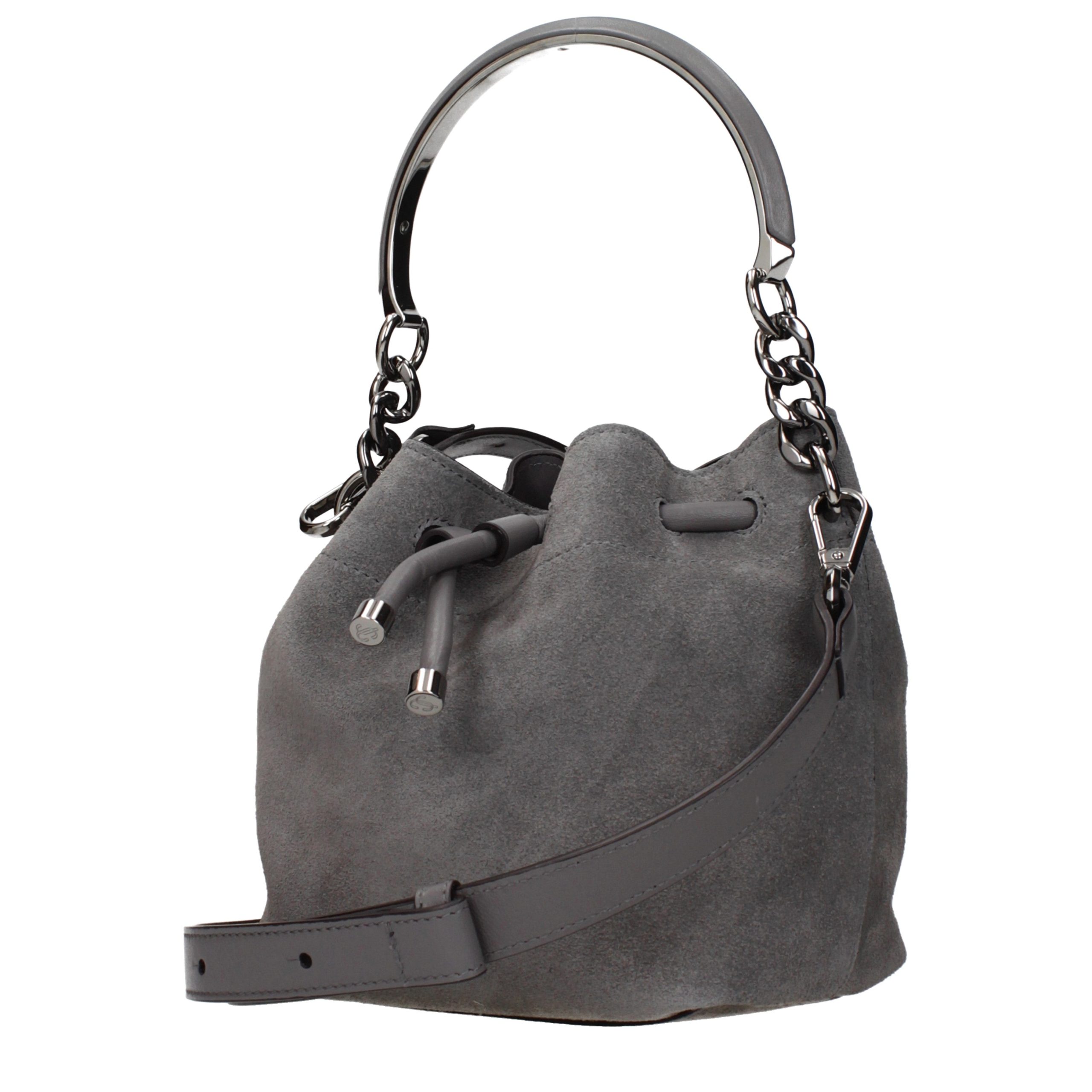 Jimmy Choo Gray Leather Handbag - Image 2