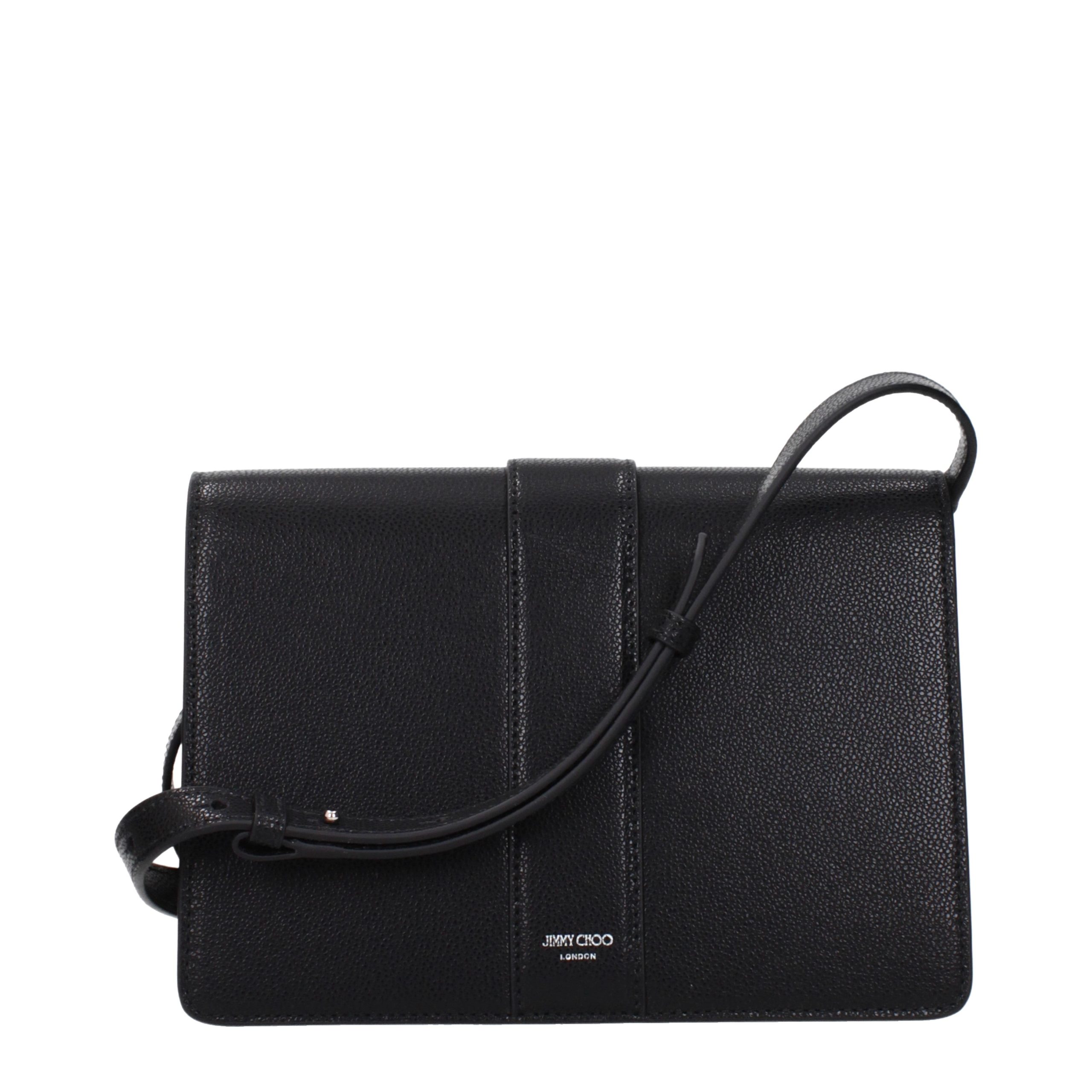 Jimmy Choo Black Leather Crossbody Bag - Image 3