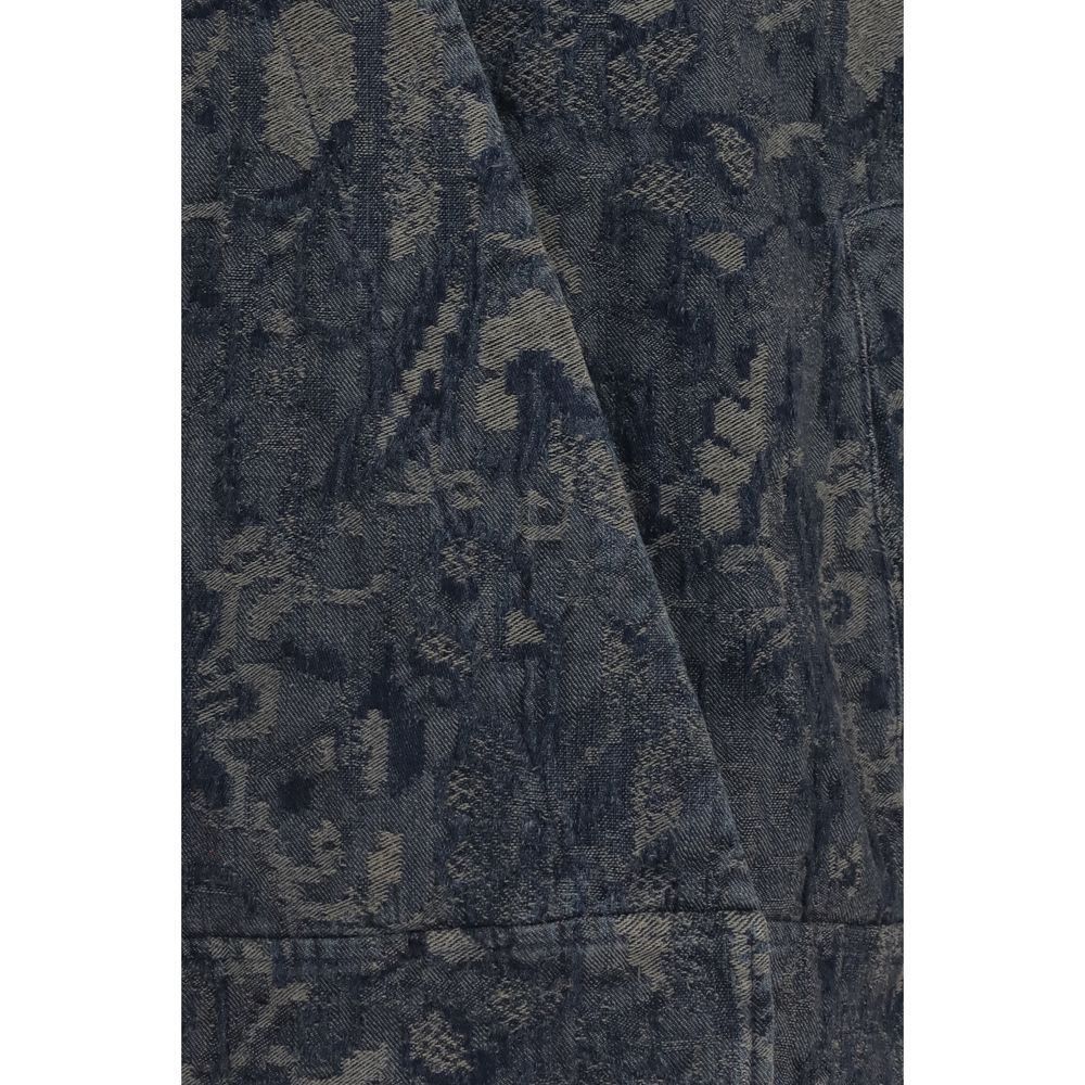 Giorgio Armani Blue Cotton Denim Jacket - Image 3
