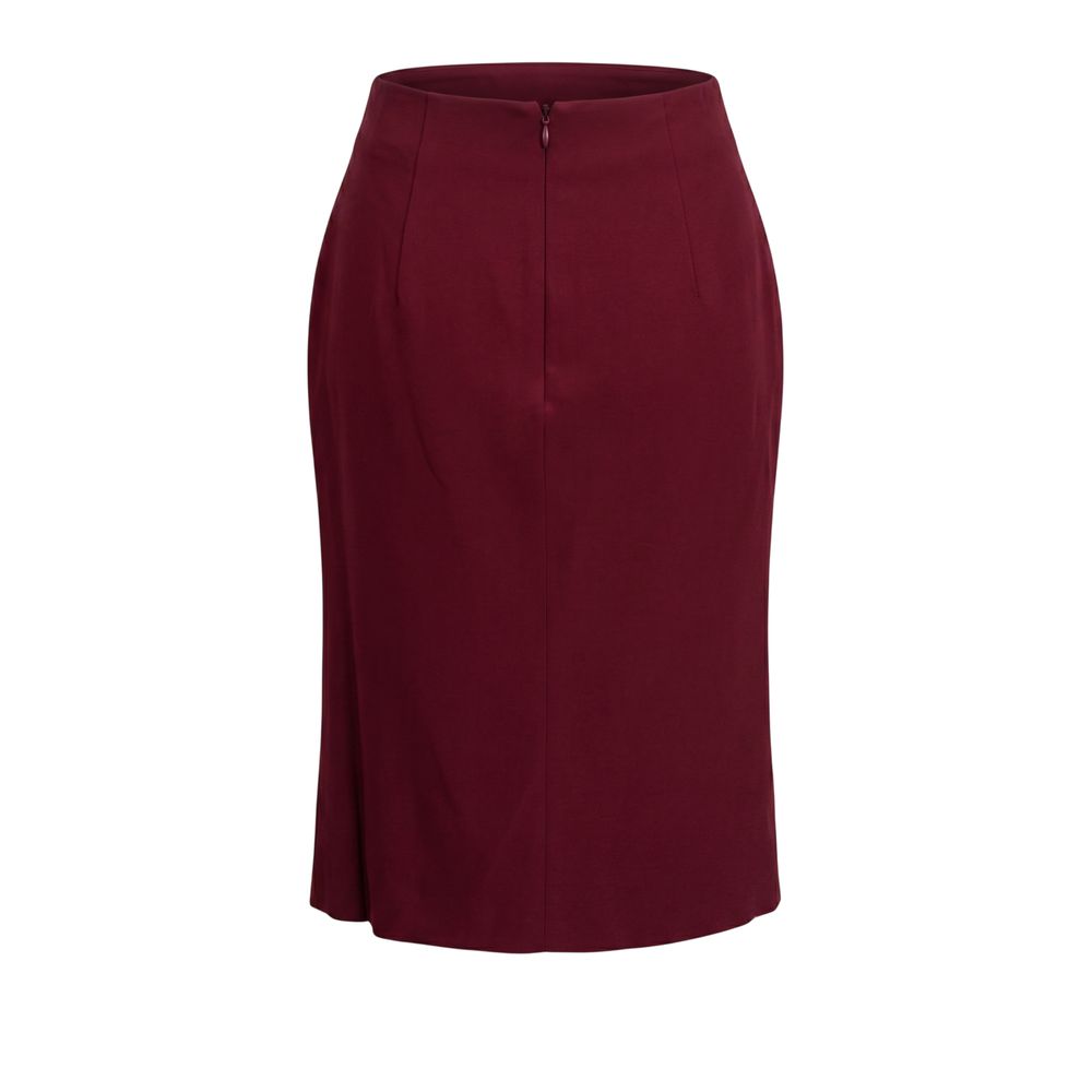 Trussardi Red Acetate Women Skirt - Image 3