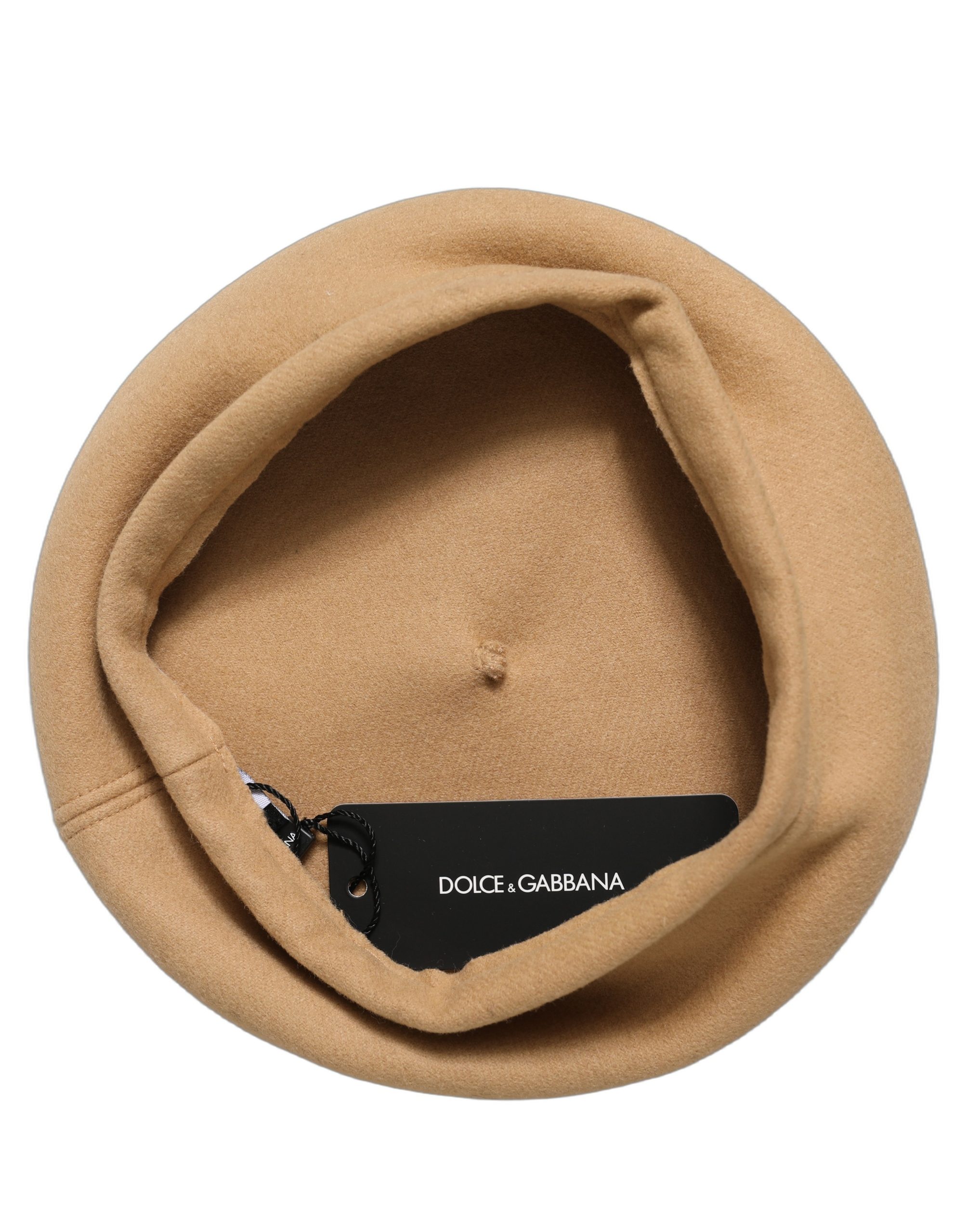Dolce & Gabbana Beige Wool French Style Beret Capello Hat
