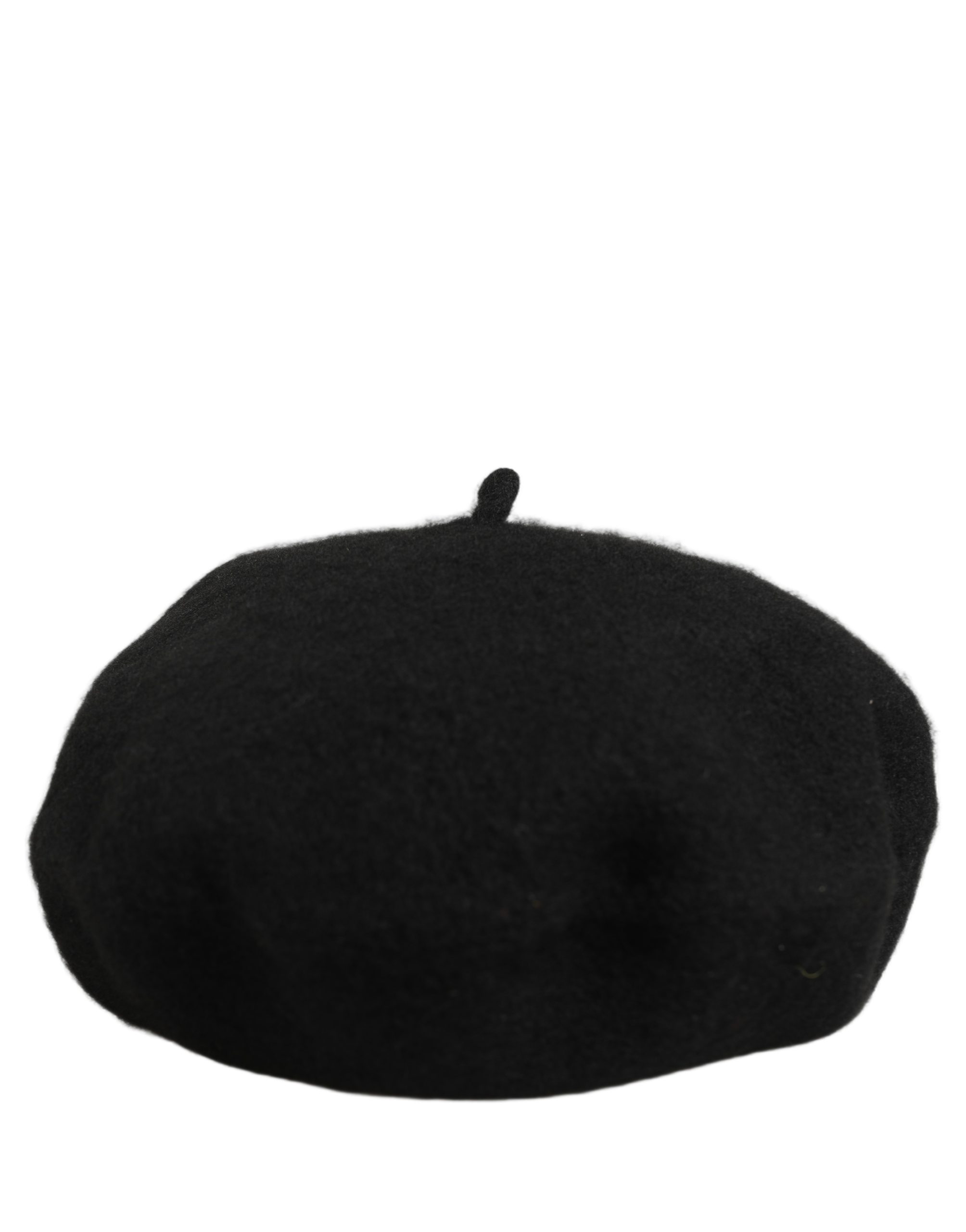 Dolce & Gabbana Black Wool French Style Beret Capello Hat - Image 2