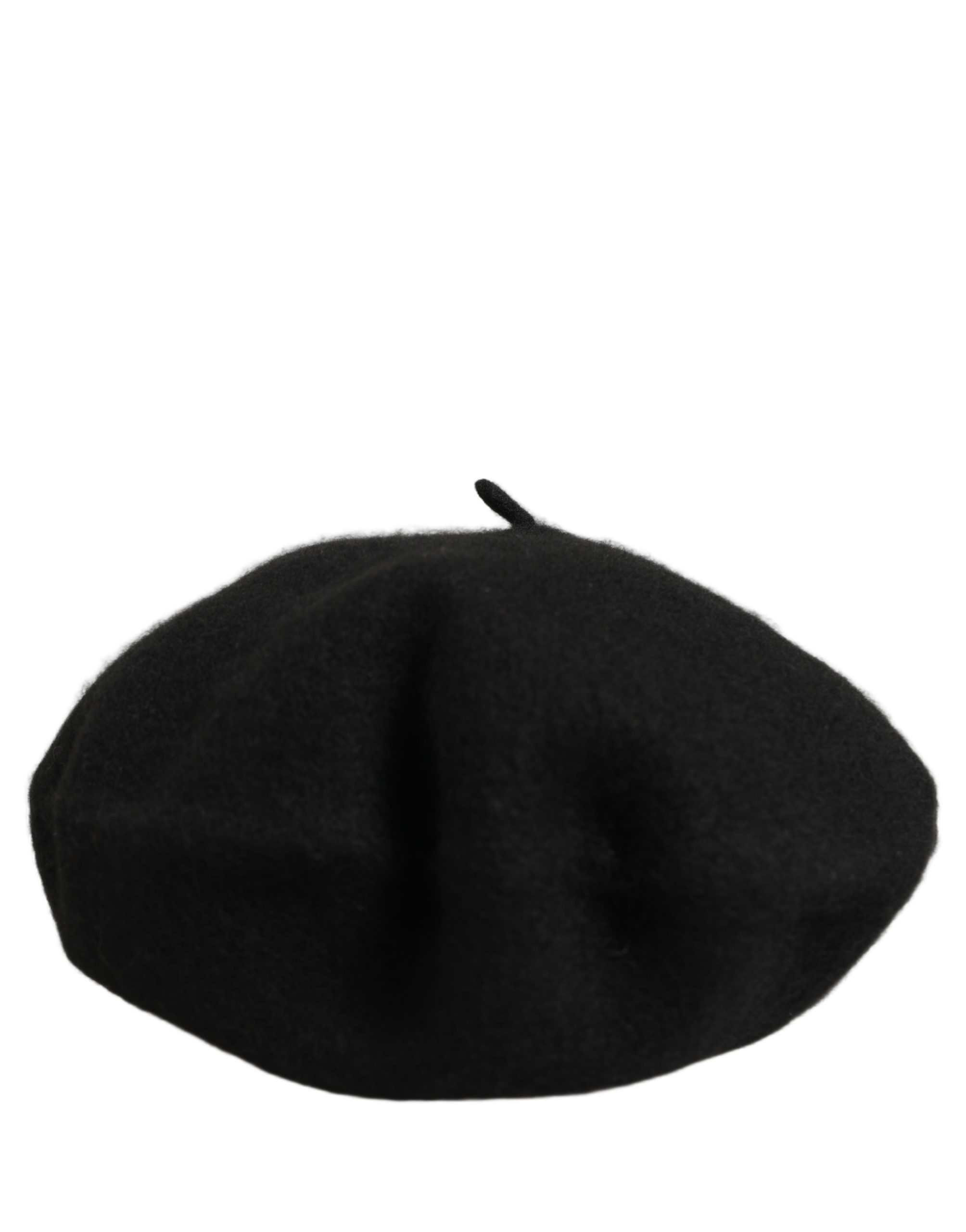 Dolce & Gabbana Black Wool French Style Beret Capello Hat - Image 4