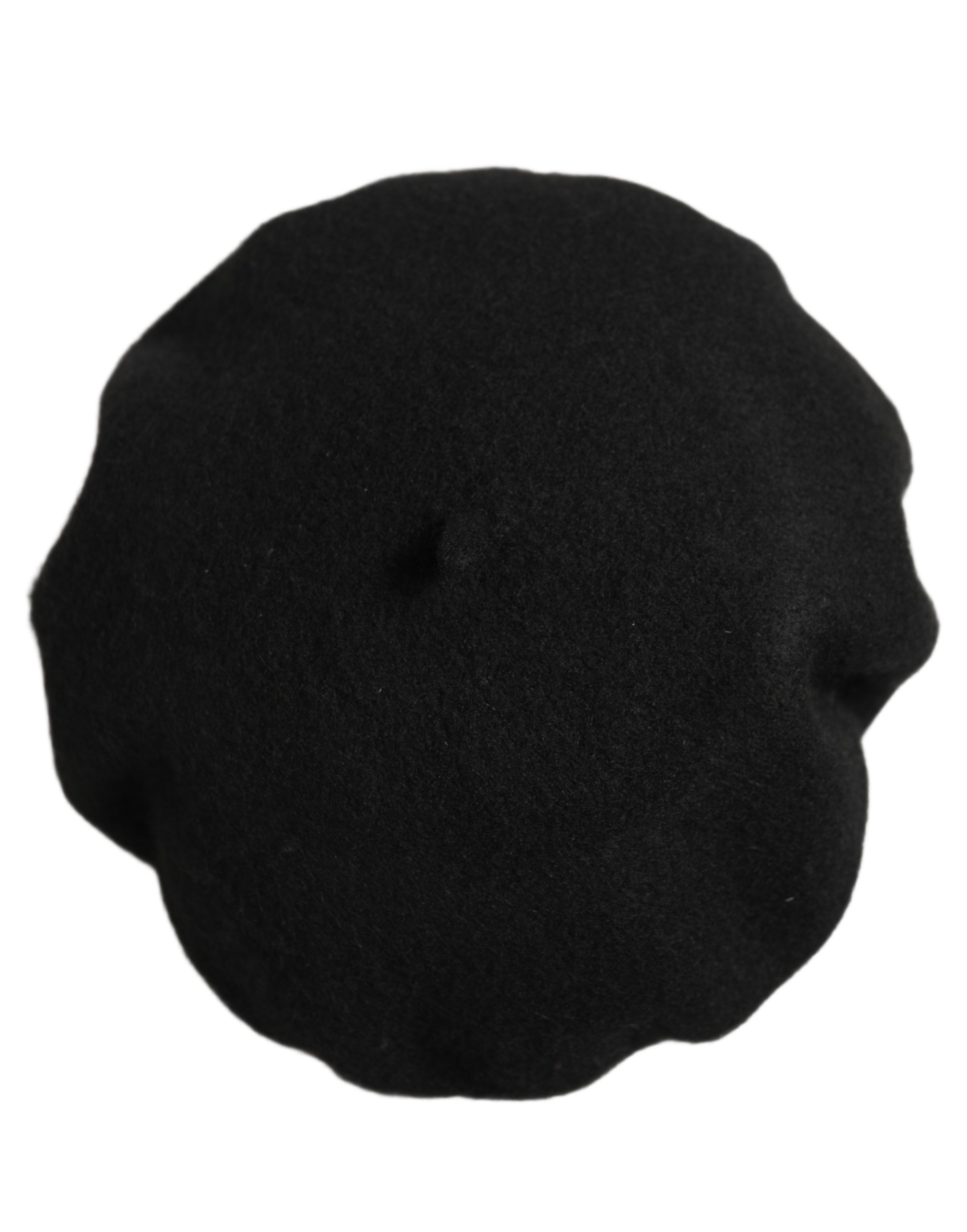 Dolce & Gabbana Black Wool French Style Beret Capello Hat - Image 5