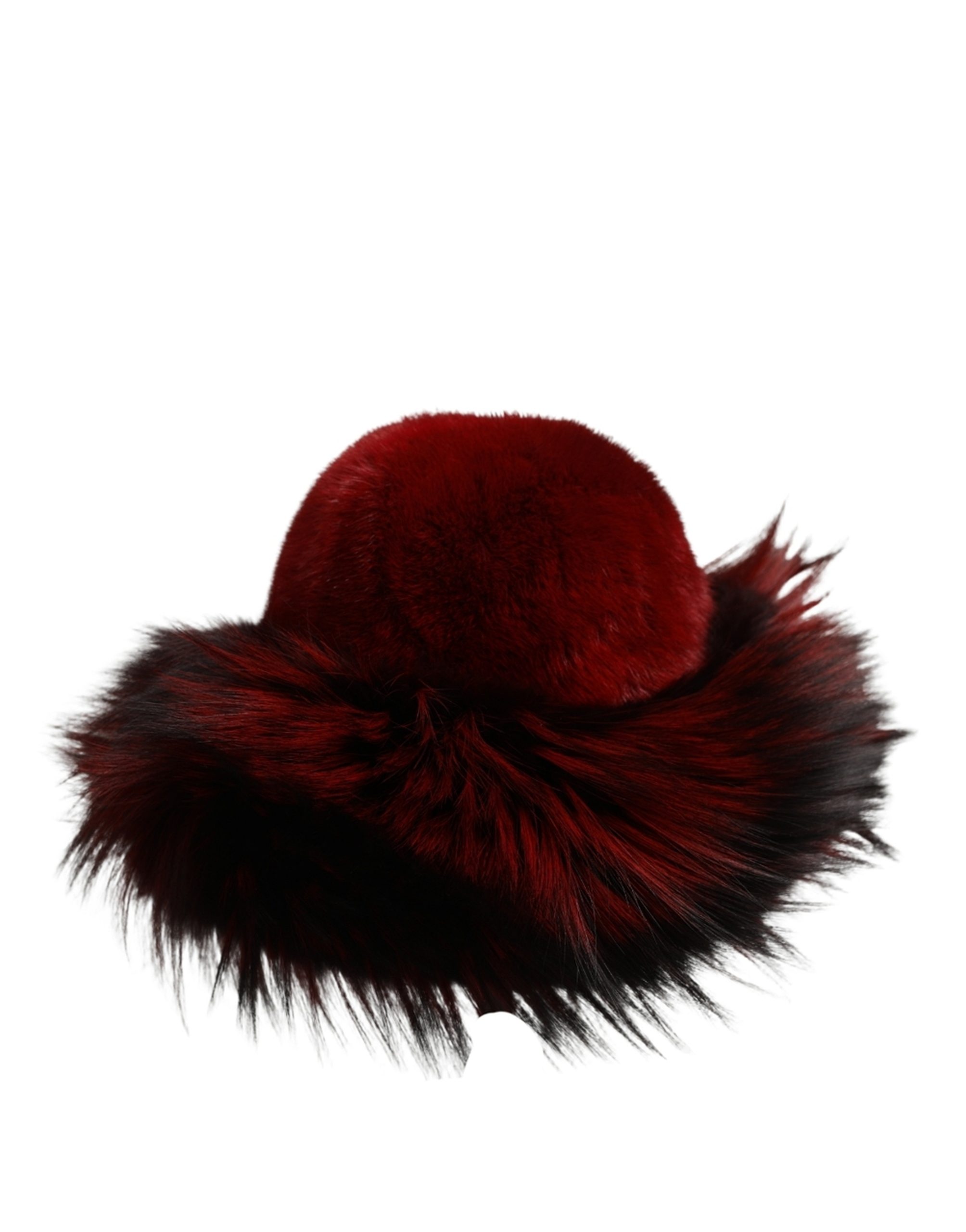 Dolce & Gabbana Red Fox Mink Fur Womens Bucket Capello Hat - Image 4