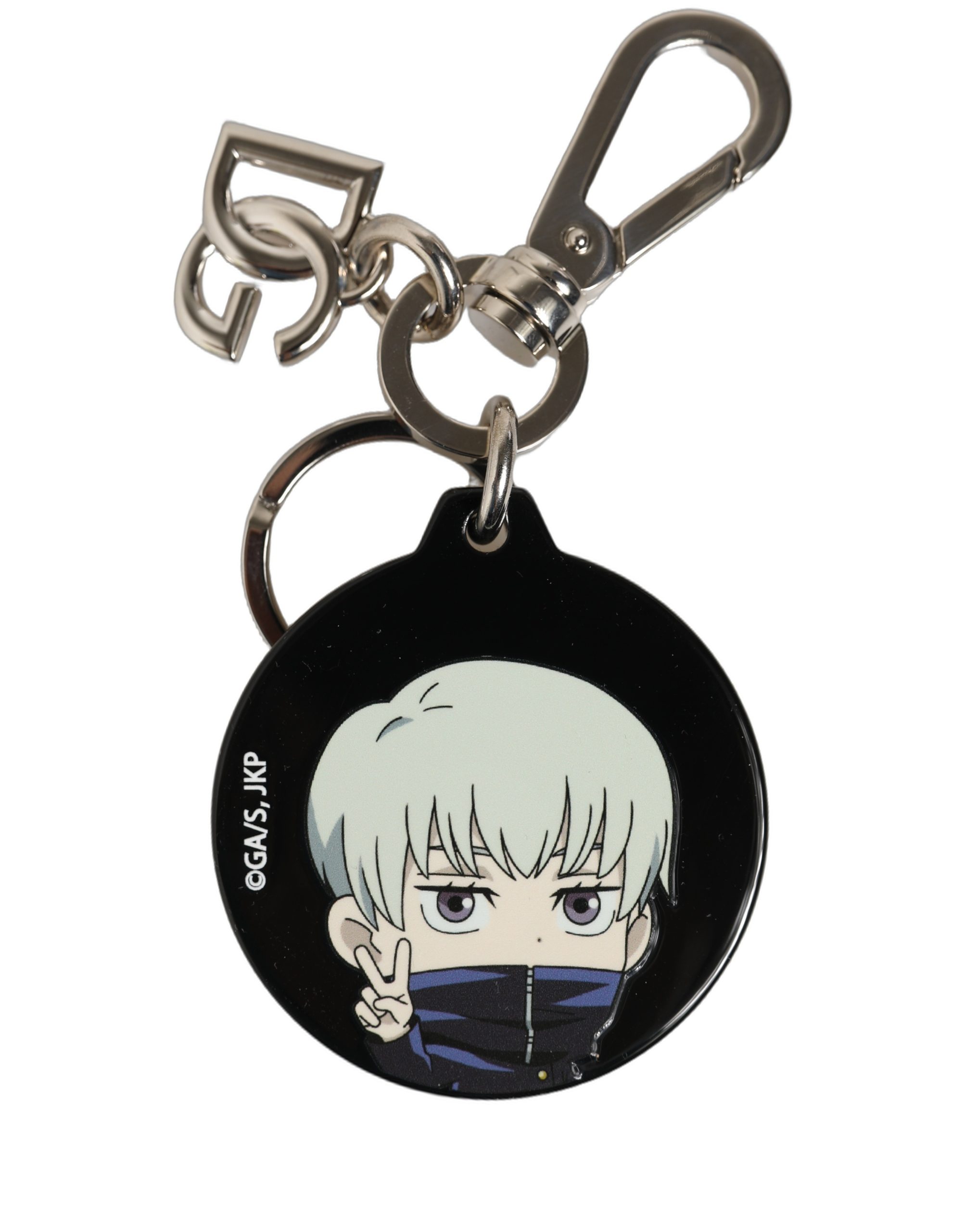 Dolce & Gabbana Black Kaisen Toge Inumaki Charm Metal Keychain Keyring - Image 3