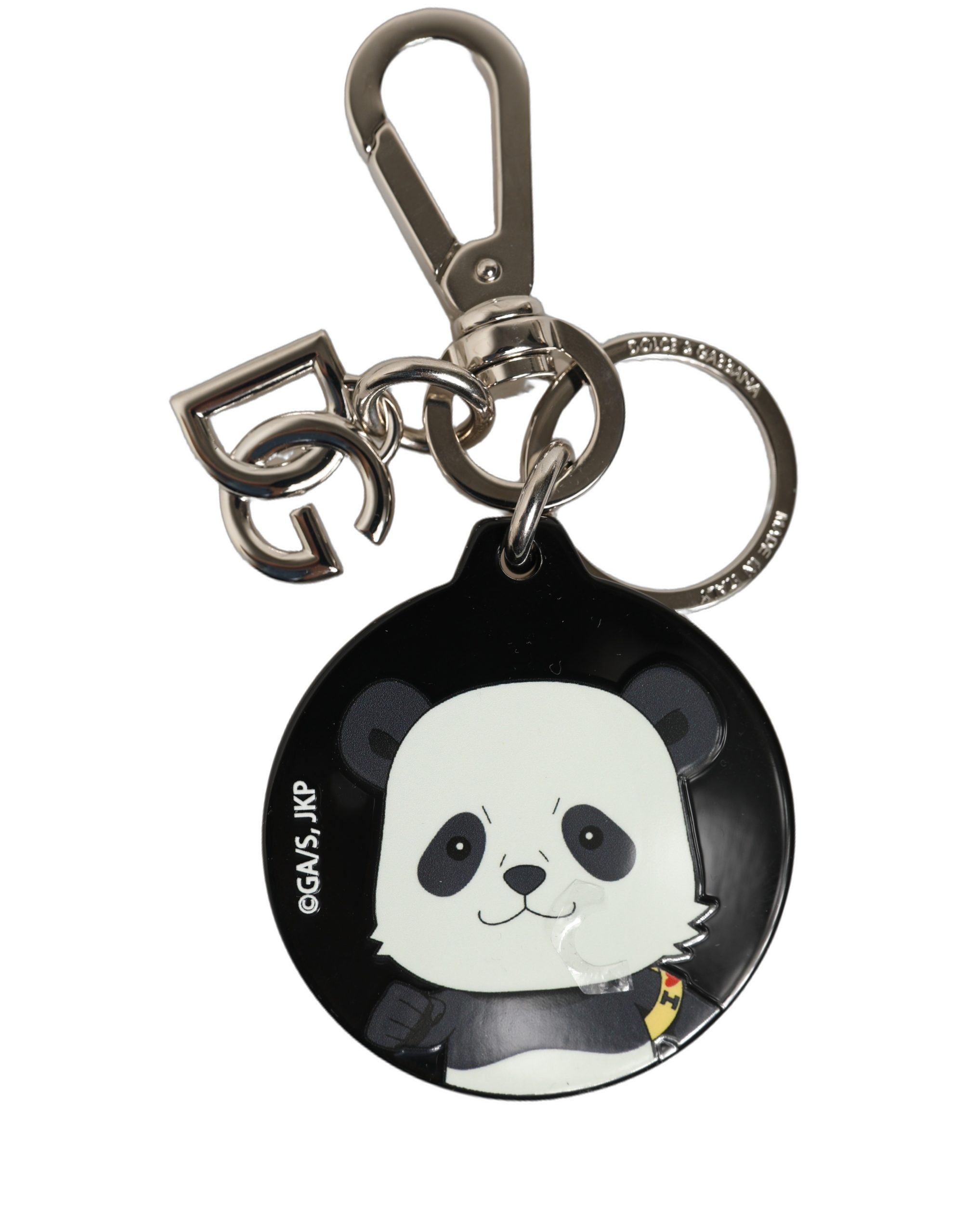Dolce & Gabbana Black Kaisen Panda Chibi Charm Metal Keychain Keyring - Image 3