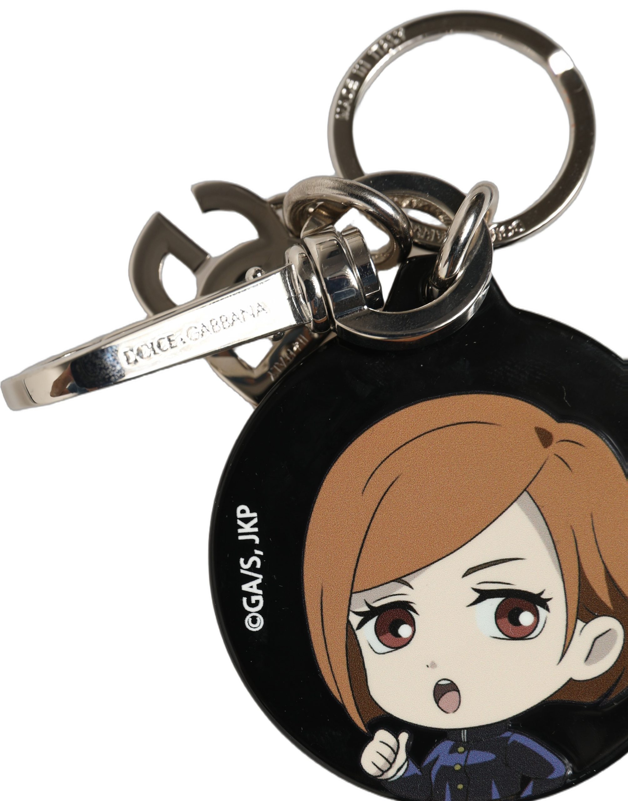 Dolce & Gabbana Black Kaisen Nobara Kugisaki Charm Metal Keychain Keyring - Image 4