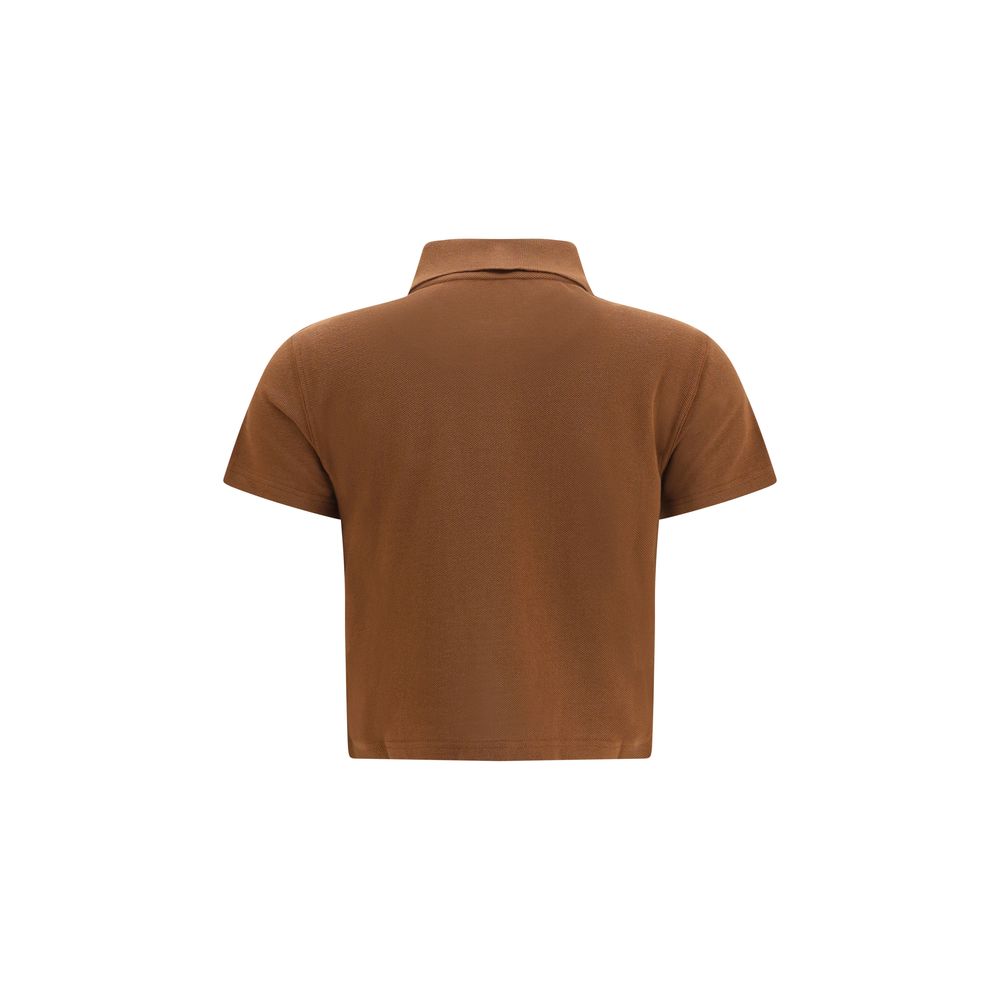 Saint Laurent Brown Cotton Polo Shirt - Image 2