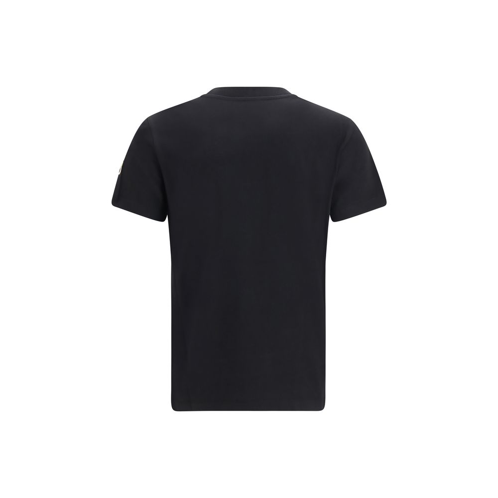 Moncler Black Cotton T-Shirt - Image 2