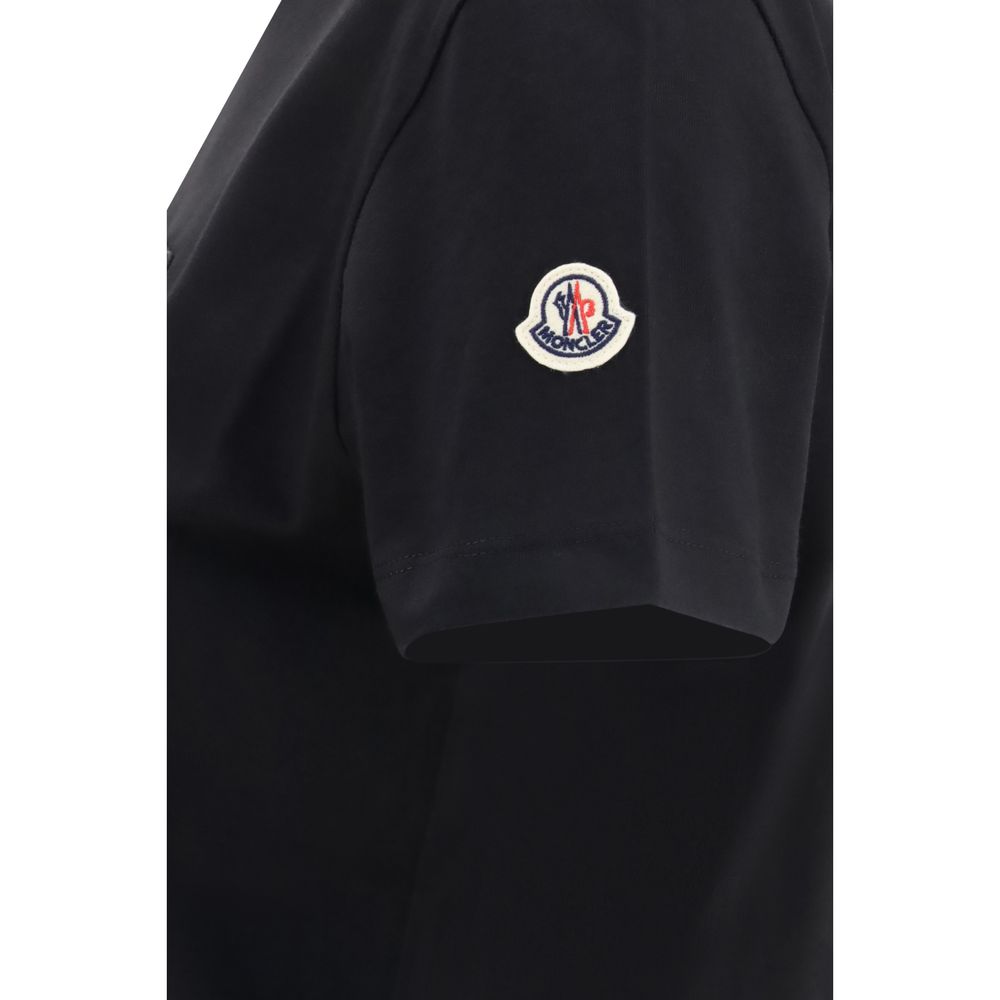 Moncler Black Cotton T-Shirt - Image 3