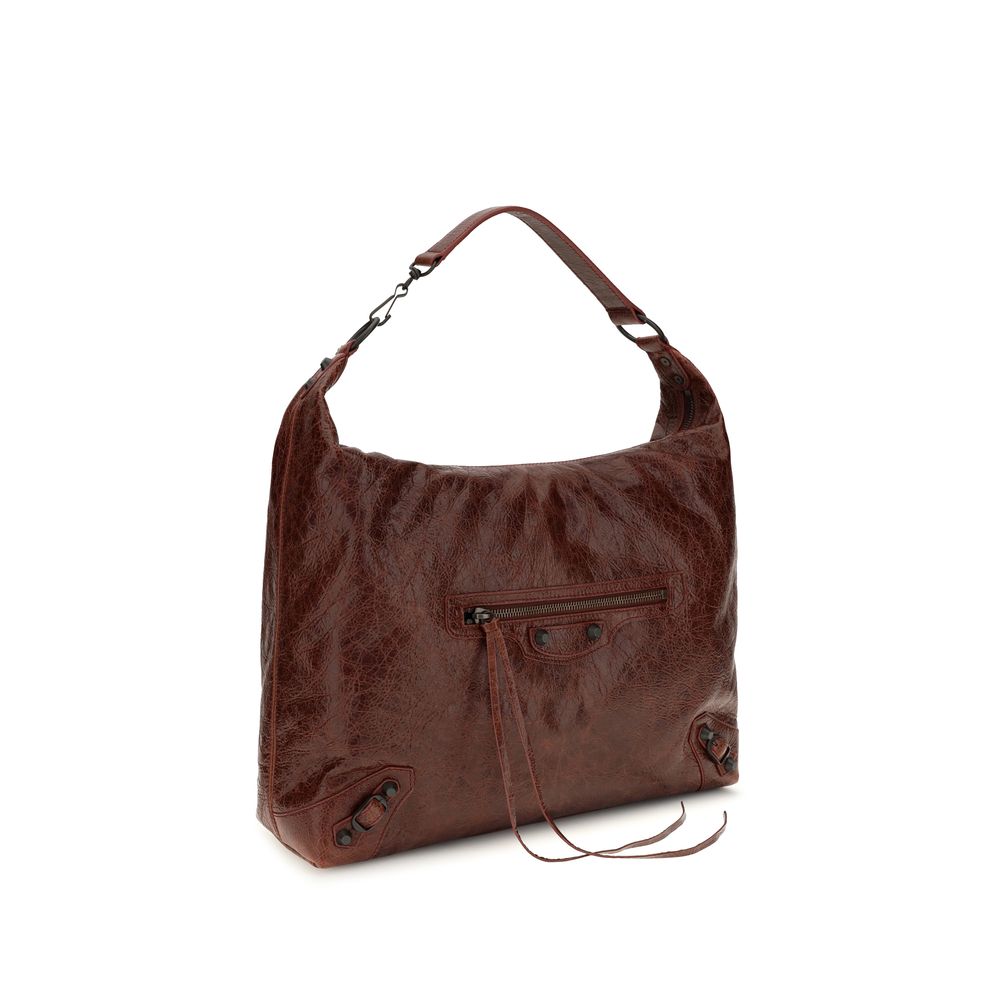 Balenciaga Bordeaux Lamb Ovis Aries Shoulder Bag - Image 2