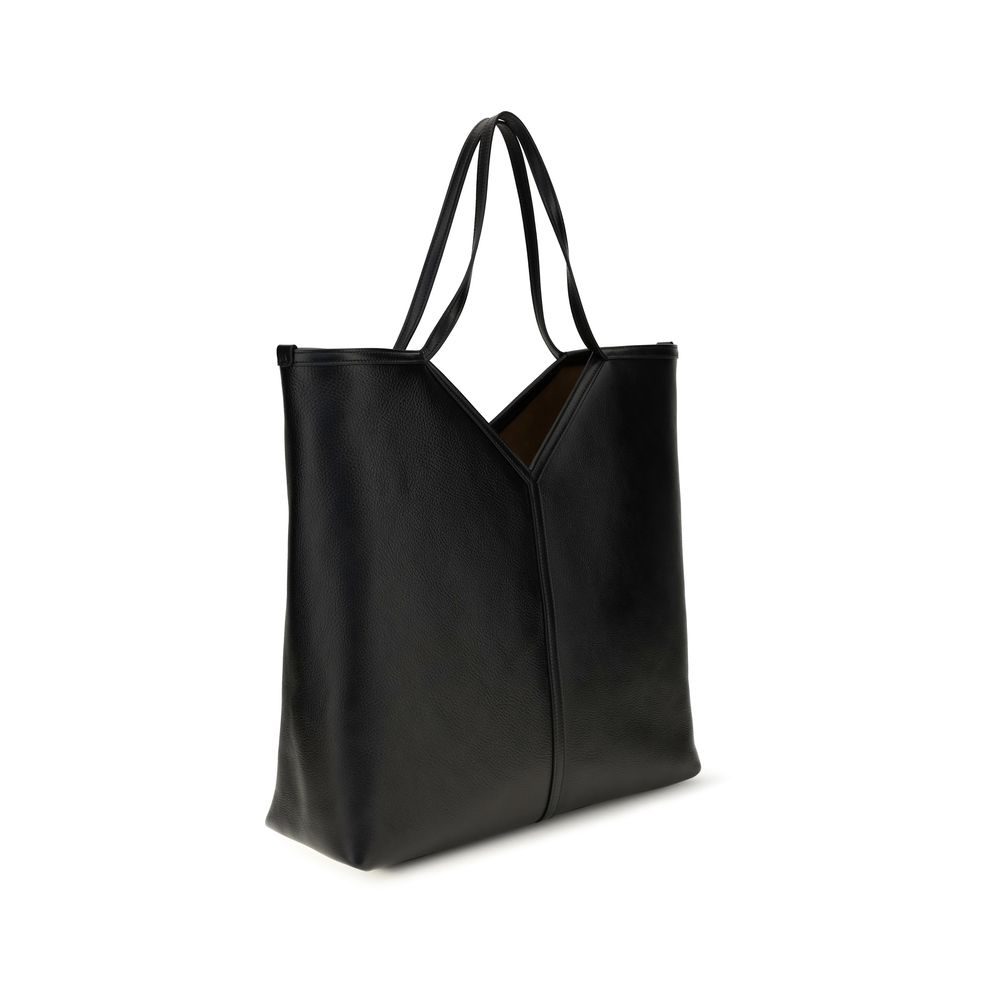 Saint Laurent Black Calf Leather Bos Taurus Shoulder Bag - Image 3