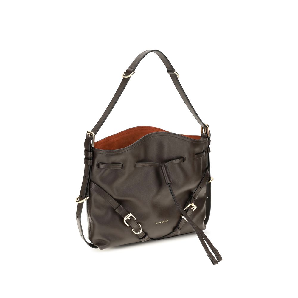 Givenchy Brown Calf Leather Bos Taurus Backet Bag - Image 2