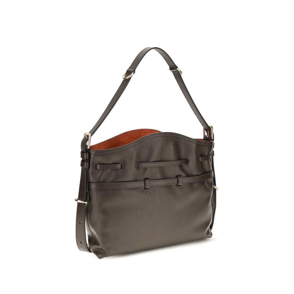 Givenchy Brown Calf Leather Bos Taurus Backet Bag - Image 3