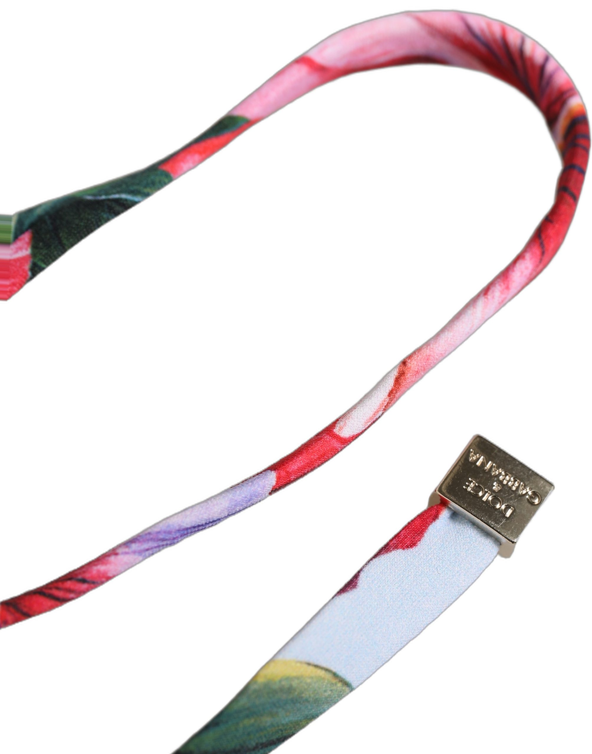 Dolce & Gabbana Multicolor Floral Triangle Beachwear Bikini Top - Image 3