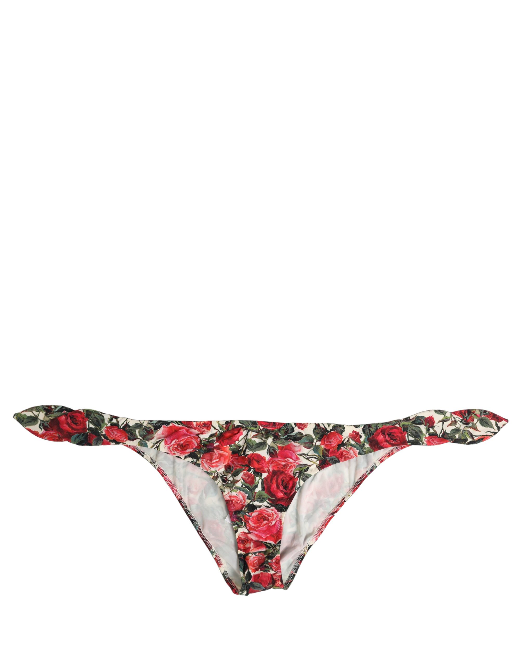 Dolce & Gabbana Multicolor Floral Print Beachwear Bikini Bottom - Image 2