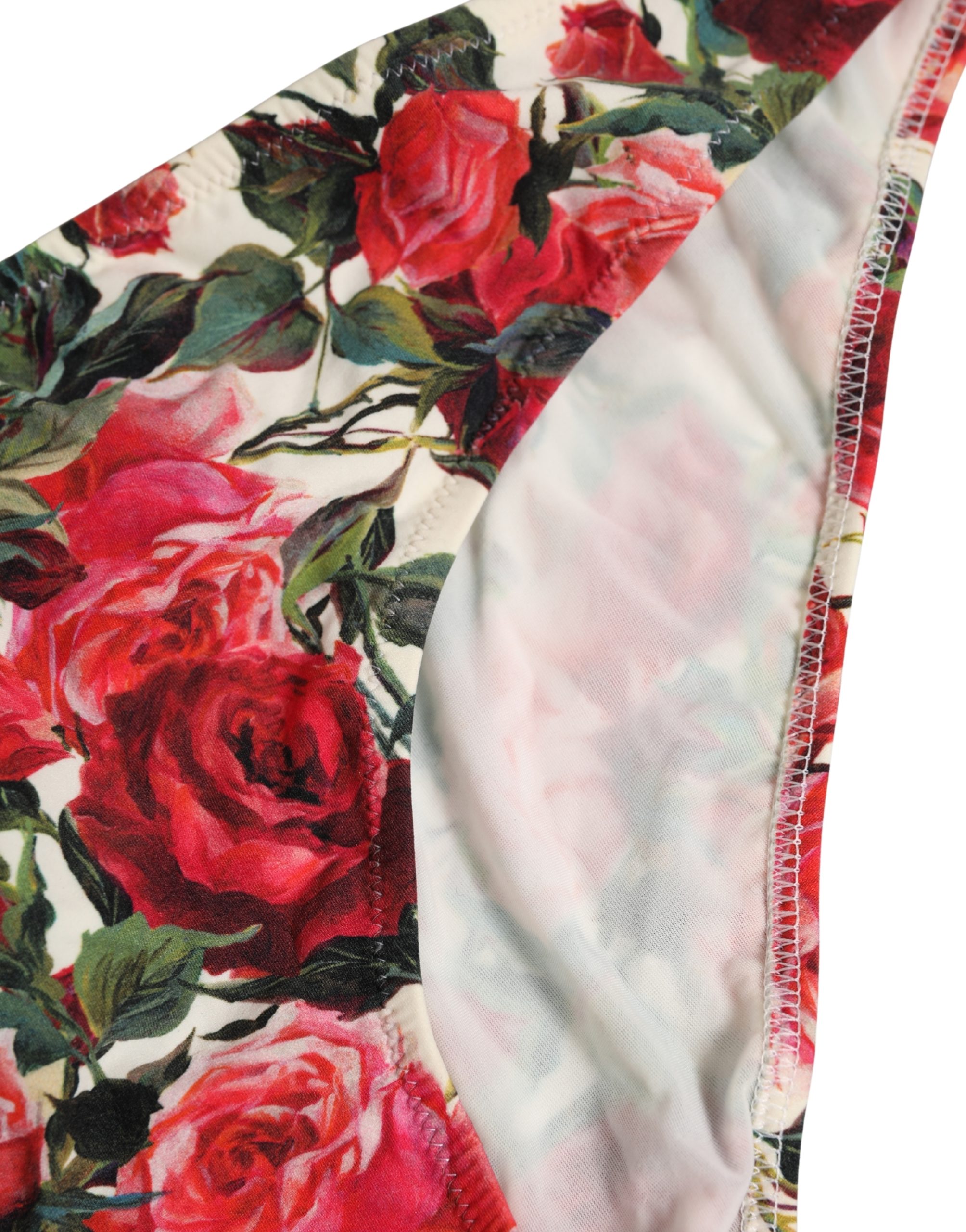 Dolce & Gabbana Multicolor Floral Print Beachwear Bikini Bottom - Image 3