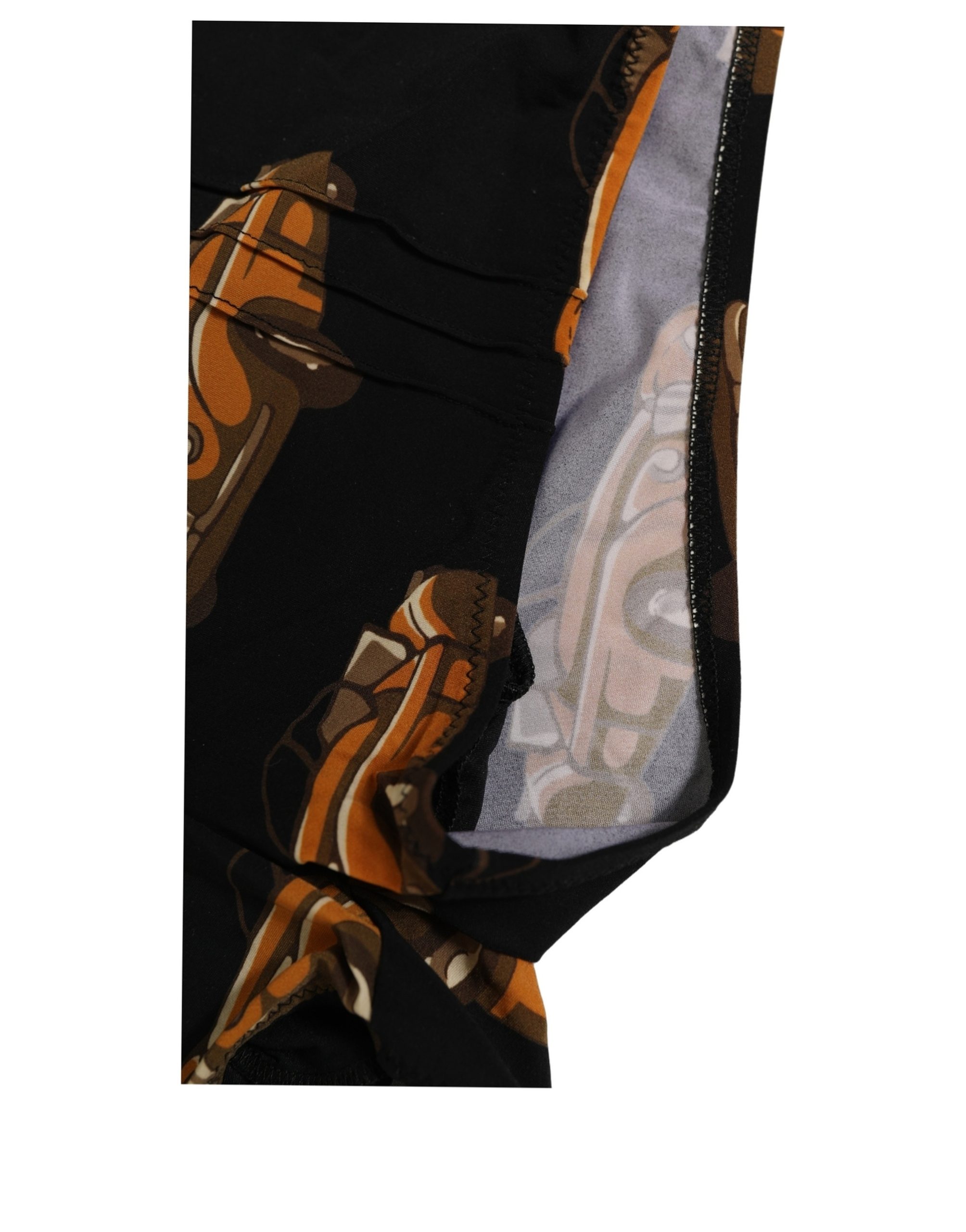 Dolce & Gabbana Black Car Print Swim Trunk Beachwear Swimwear - Image 7