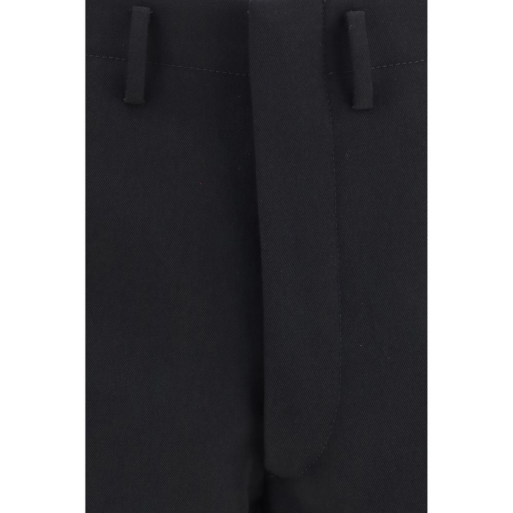 Prada Black Wool Oves Aries Dress Pants - Image 3