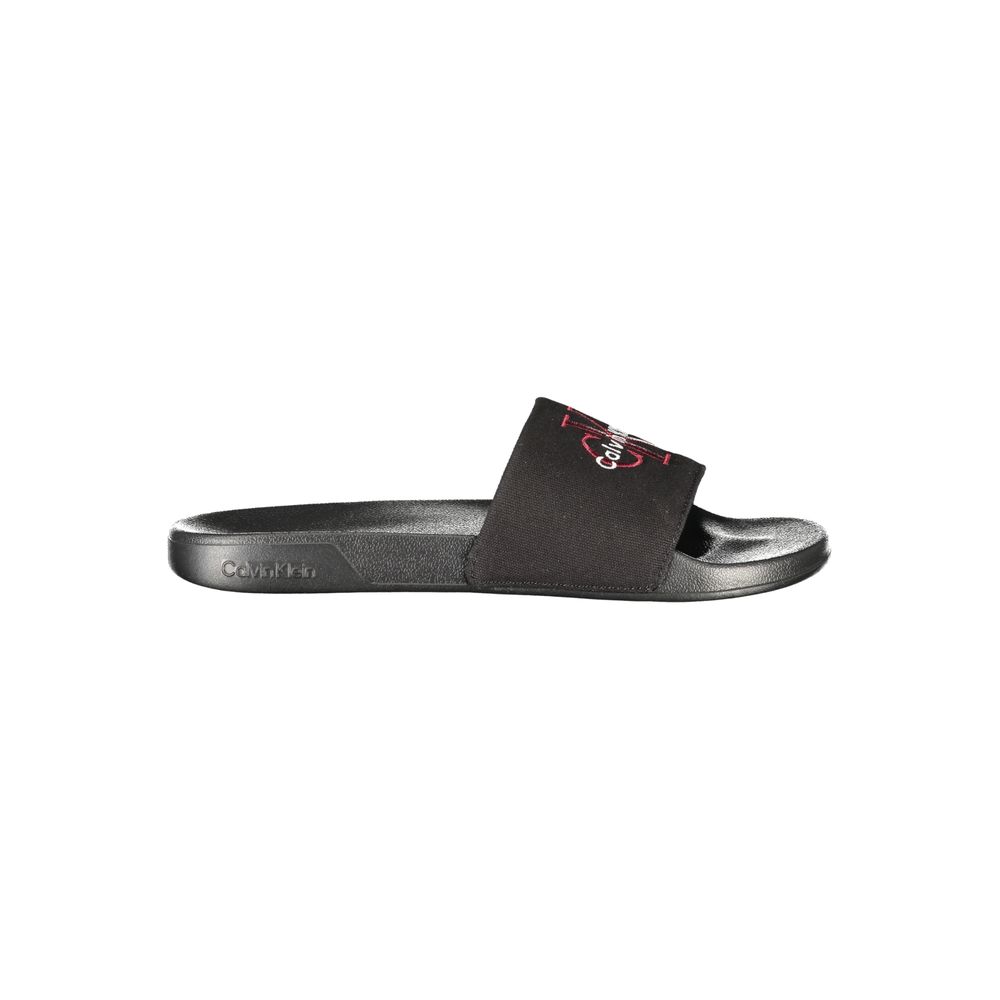 Calvin Klein Black Polyester Men's Slipper
