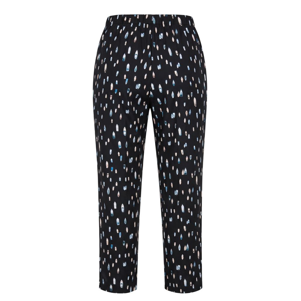 Trussardi Blue Cotton Women Pants - Image 2