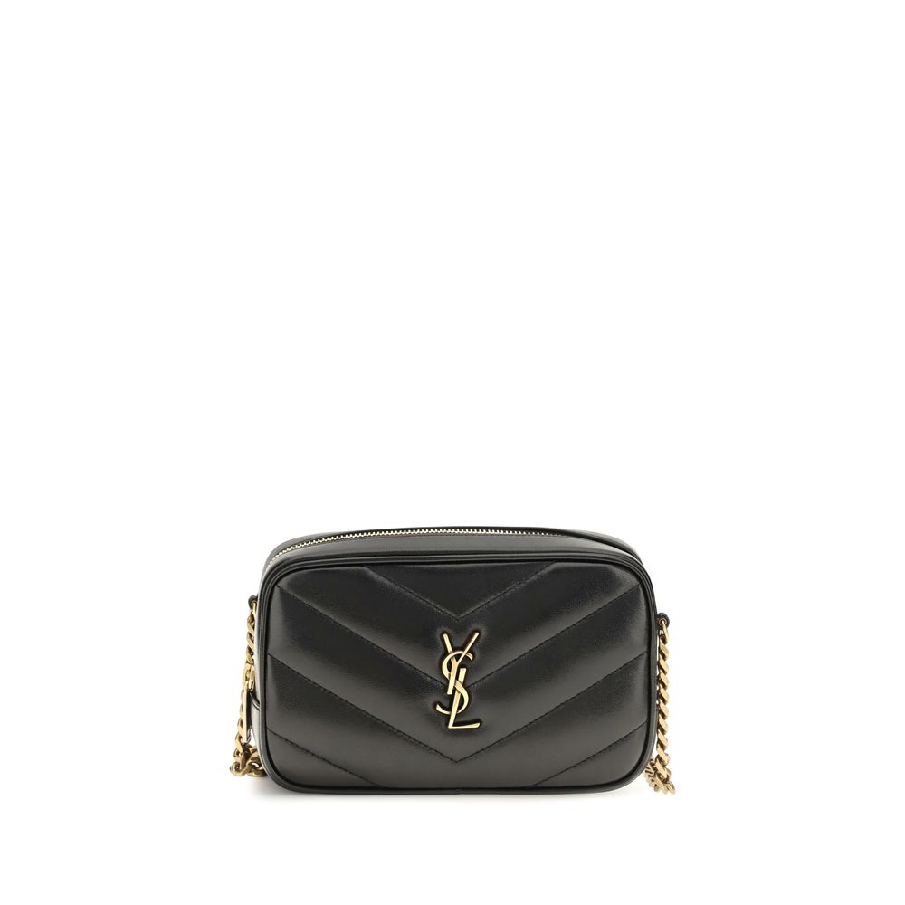 Saint Laurent Black Lamb Ovis Aries Shoulder Bag